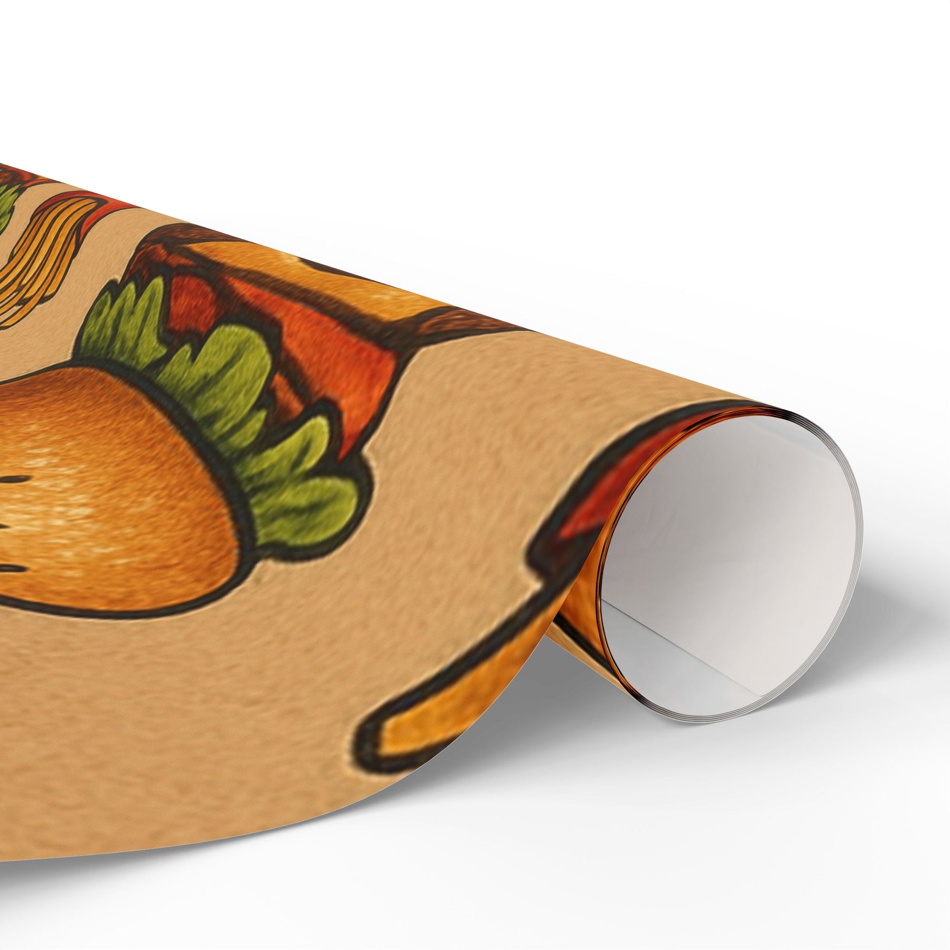 Hamburger and Fries Gift Wrap for Food Lovers Wrapping Paper