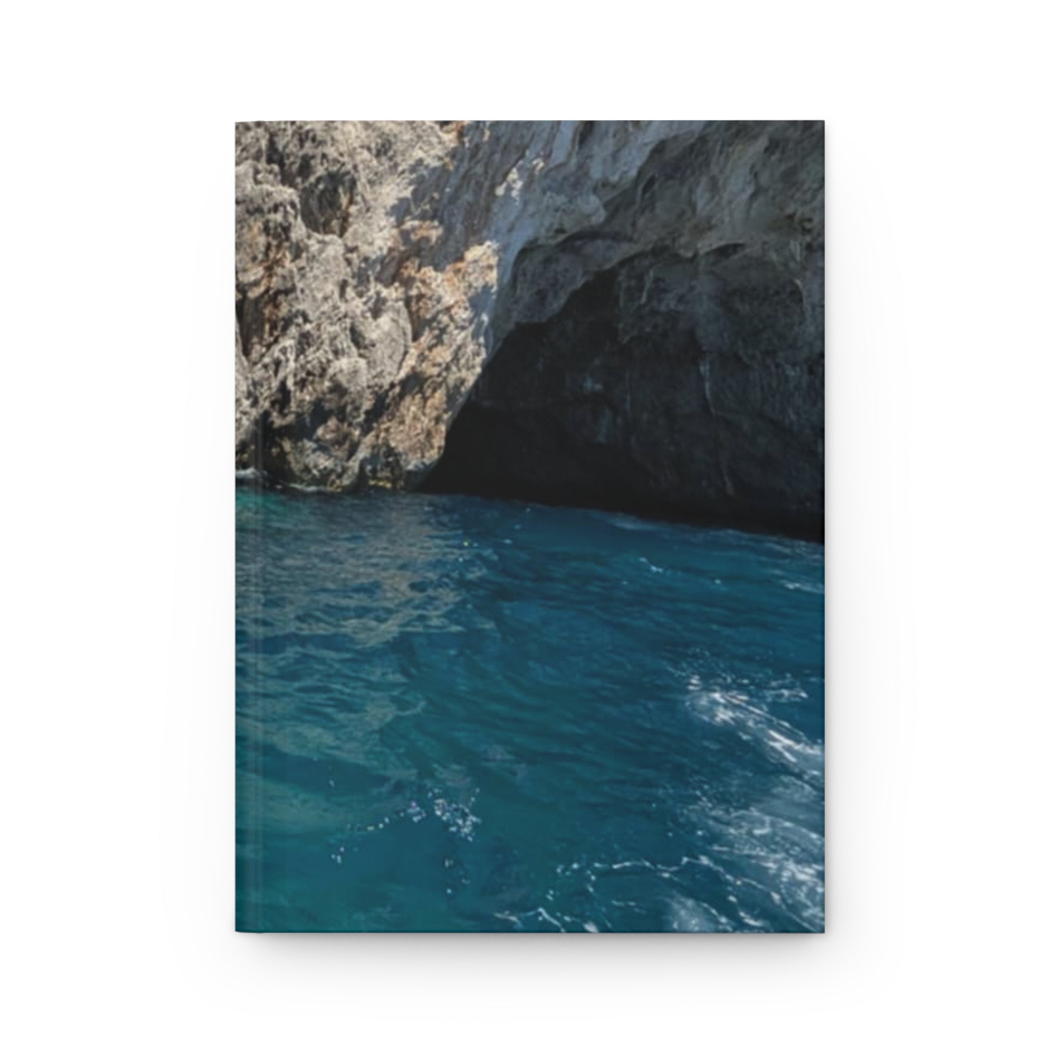 Blue Cove Hardcover Journal – Ocean Cliff & Coastal Writing Notebook