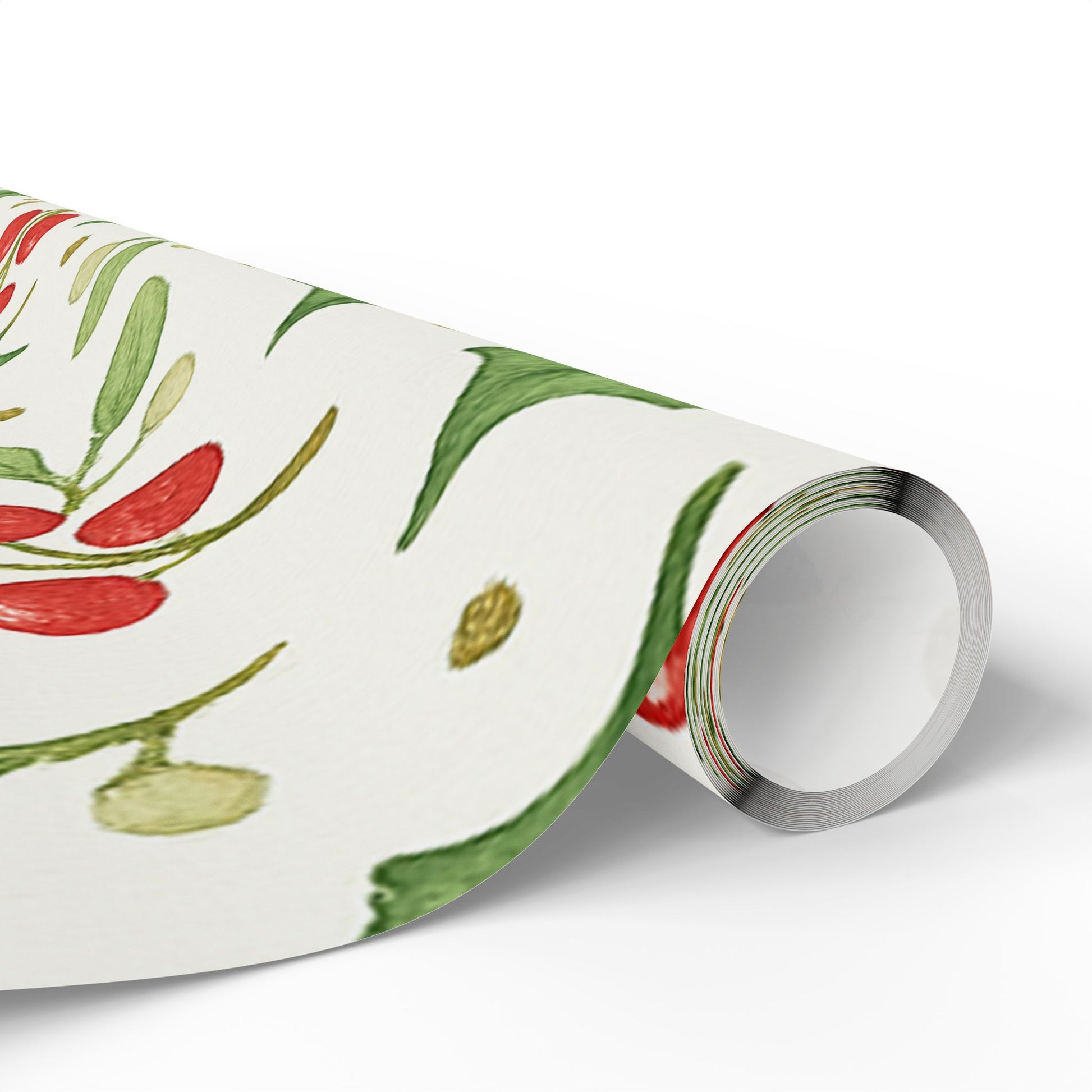 Festive Wrapping Paper, Holly Holiday Gift Wrap, Eco-Friendly Wrapping, Christmas Gift Wrap, Floral Wrapping Paper, Seasonal Decor