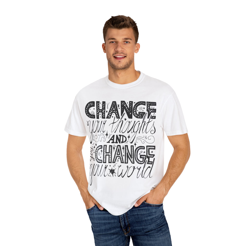 Inspirational 'Change Your Thoughts and Change Your World' T-Shirt