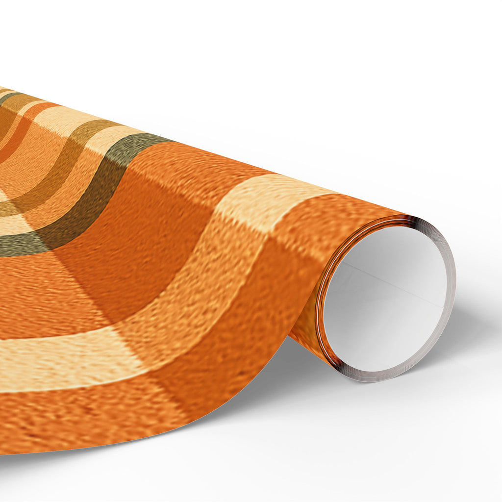 Autumn Plaid Wrapping Paper – Rustic Fall Checkered Gift Wrap for Thanksgiving and Harvest Celebrations