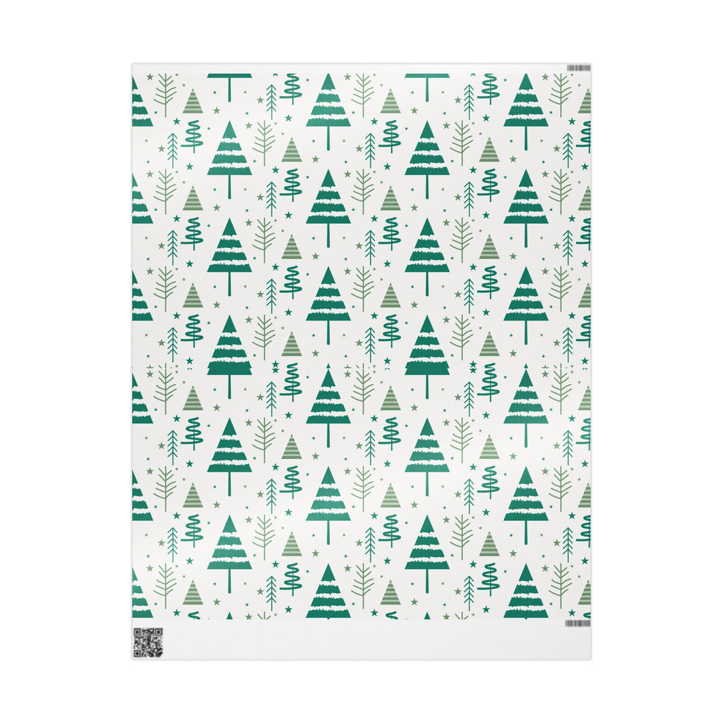 Whispers of Winter Christmas Tree Wrapping Paper – Elegant Evergreen Holiday Gift Wrap - As Designer