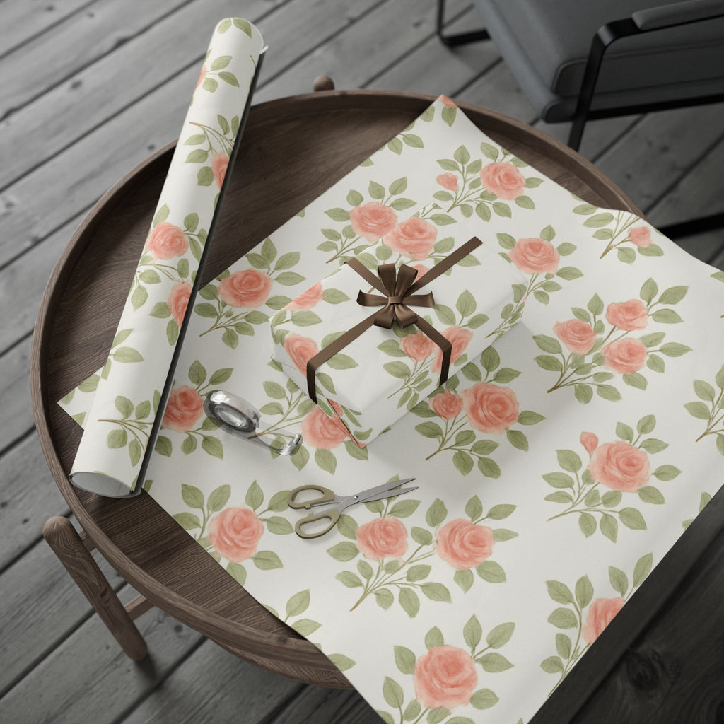 Vintage Rose Garden Wrapping Paper