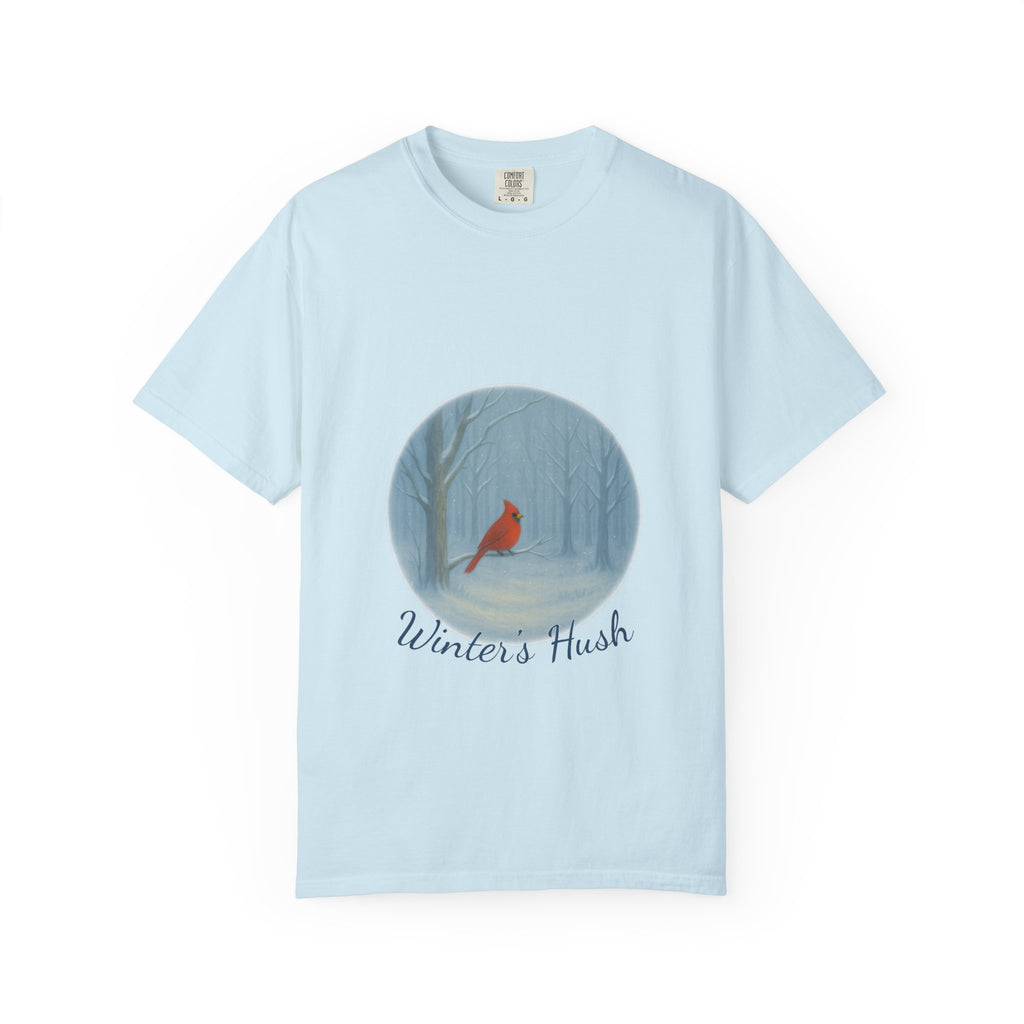 Winter’s Hush Cardinal T-Shirt – Peaceful Winter Scene - The Winter's Hush Collection