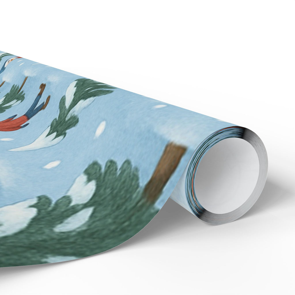 Winter Wonderland Wrapping Paper, Festive Gift Wrap, Holiday Party Supplies, Christmas Wrapping, Unique Present Decor