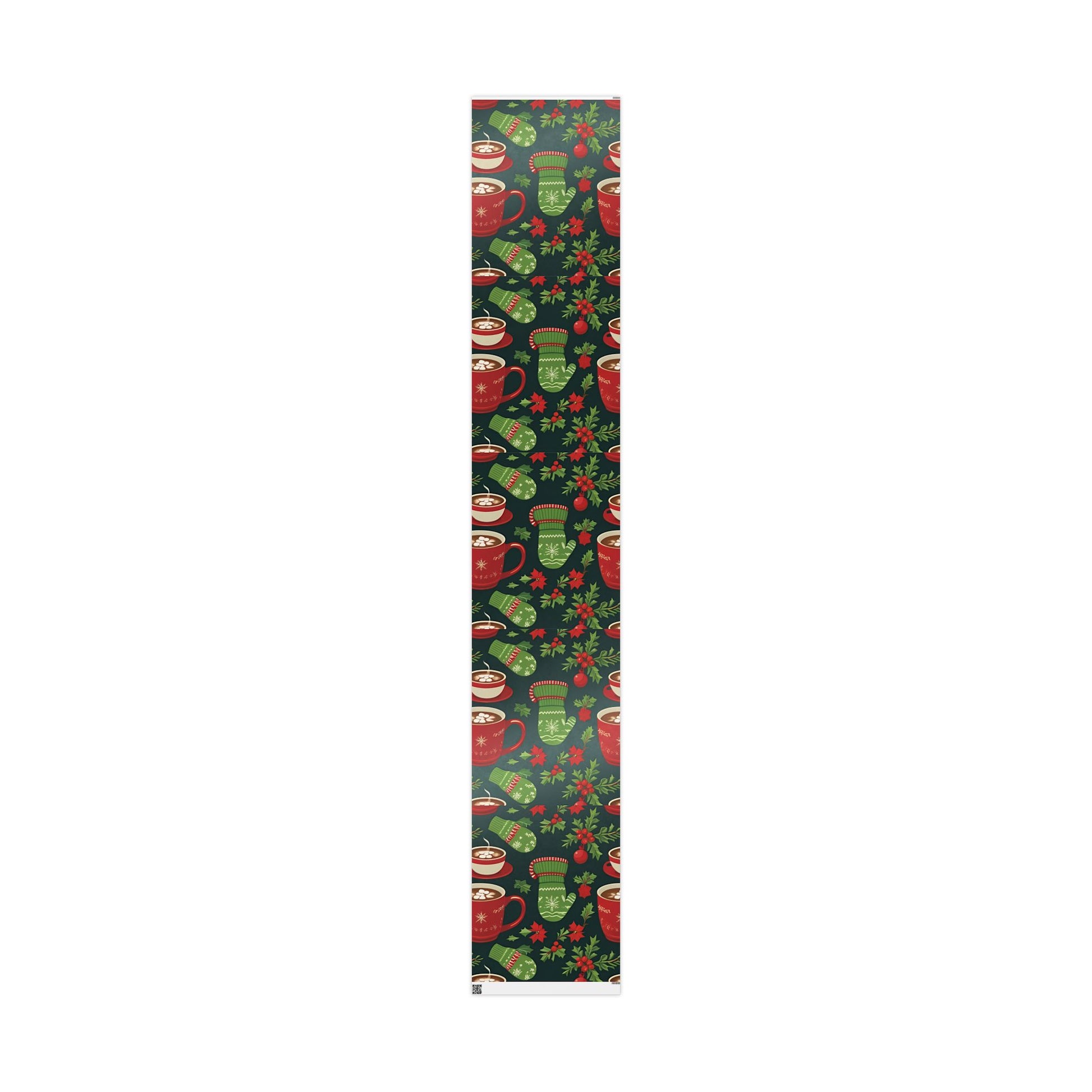 Holiday Mittens & Hot Cocoa Wrapping Paper – Festive Christmas Gift Wrap with Red Mugs