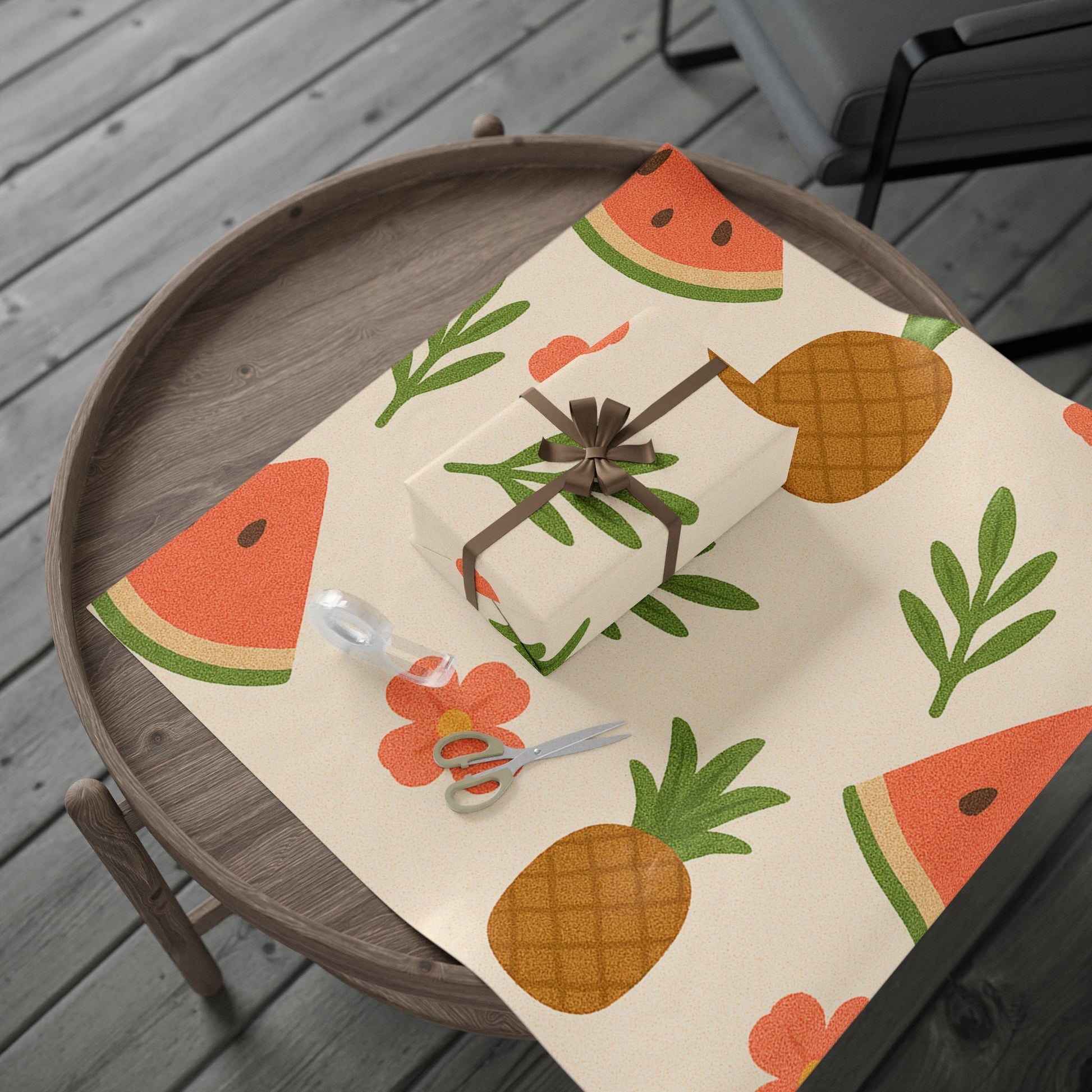 Watermelon and Pineapple Wrapping Papers