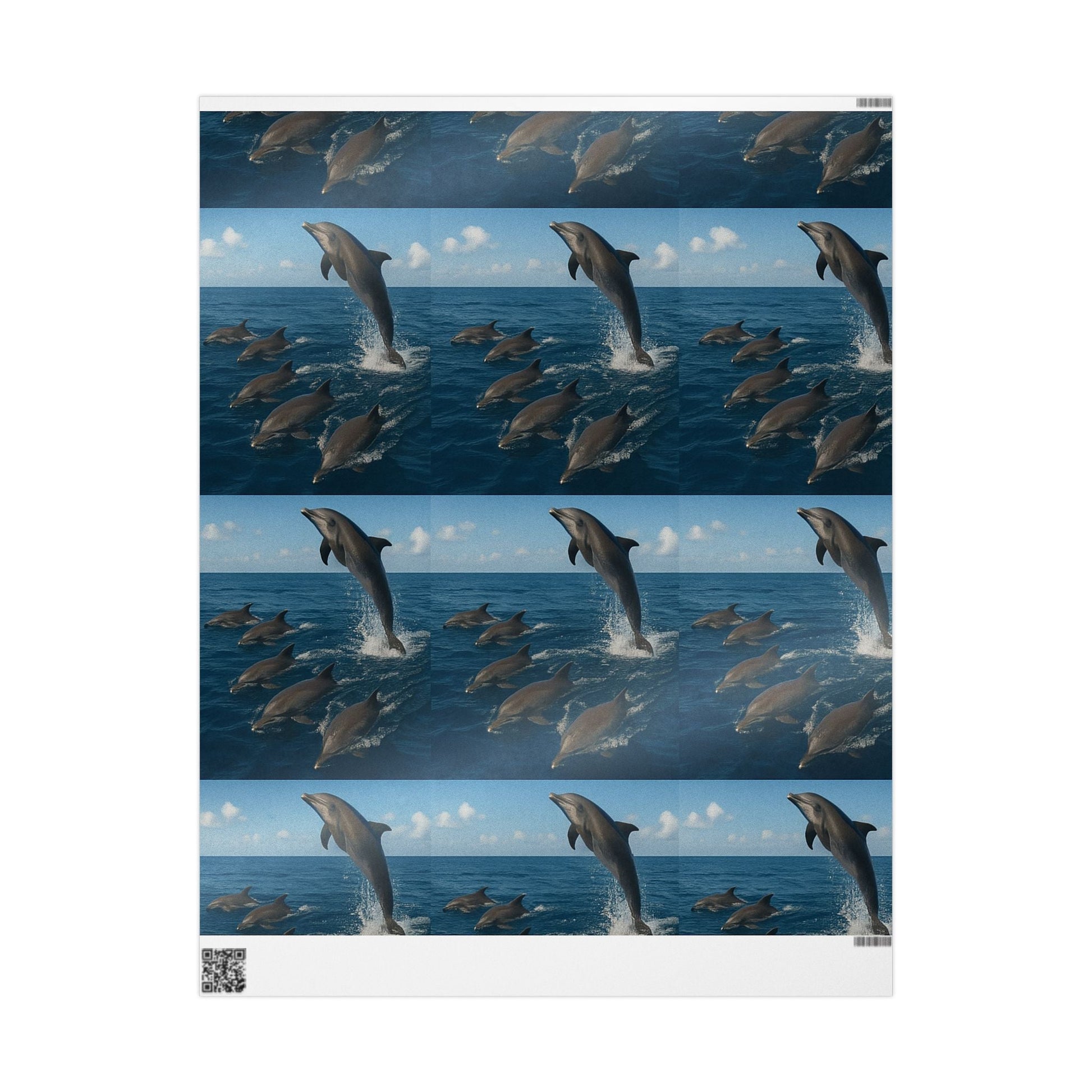 Dolphin Splash Wrapping Paper