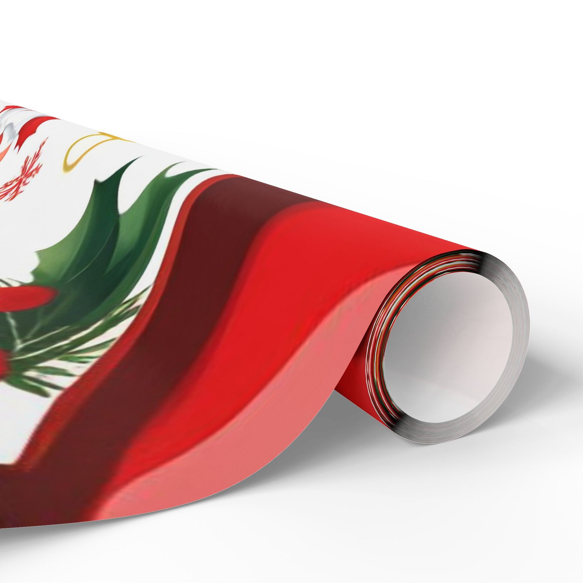 Santa and Toy Soldiers Christmas Wrapping Paper – Festive Ornaments and Holly Design