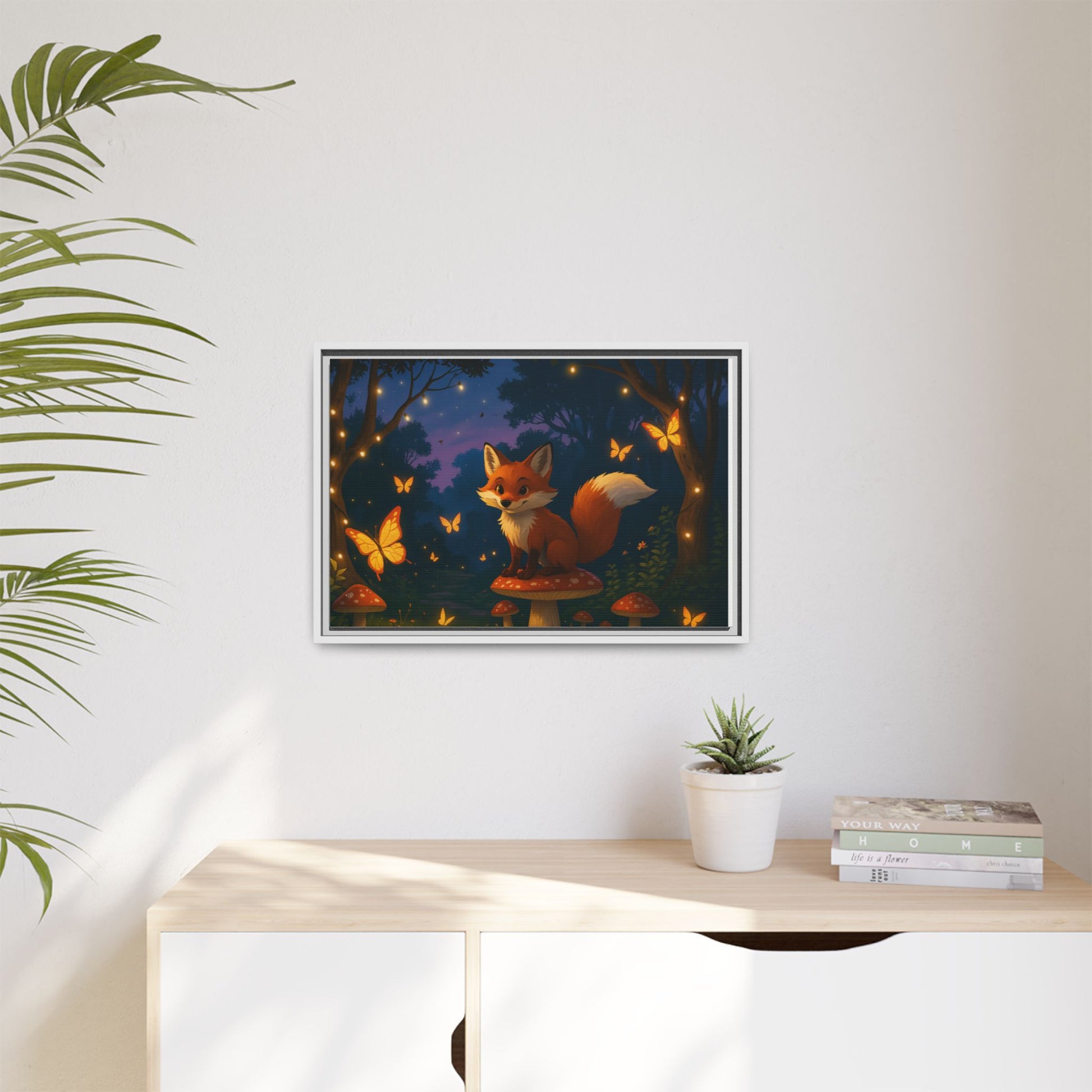 Whimsical Fox Canvas Wall Art of Charlie the Whimsical Fox