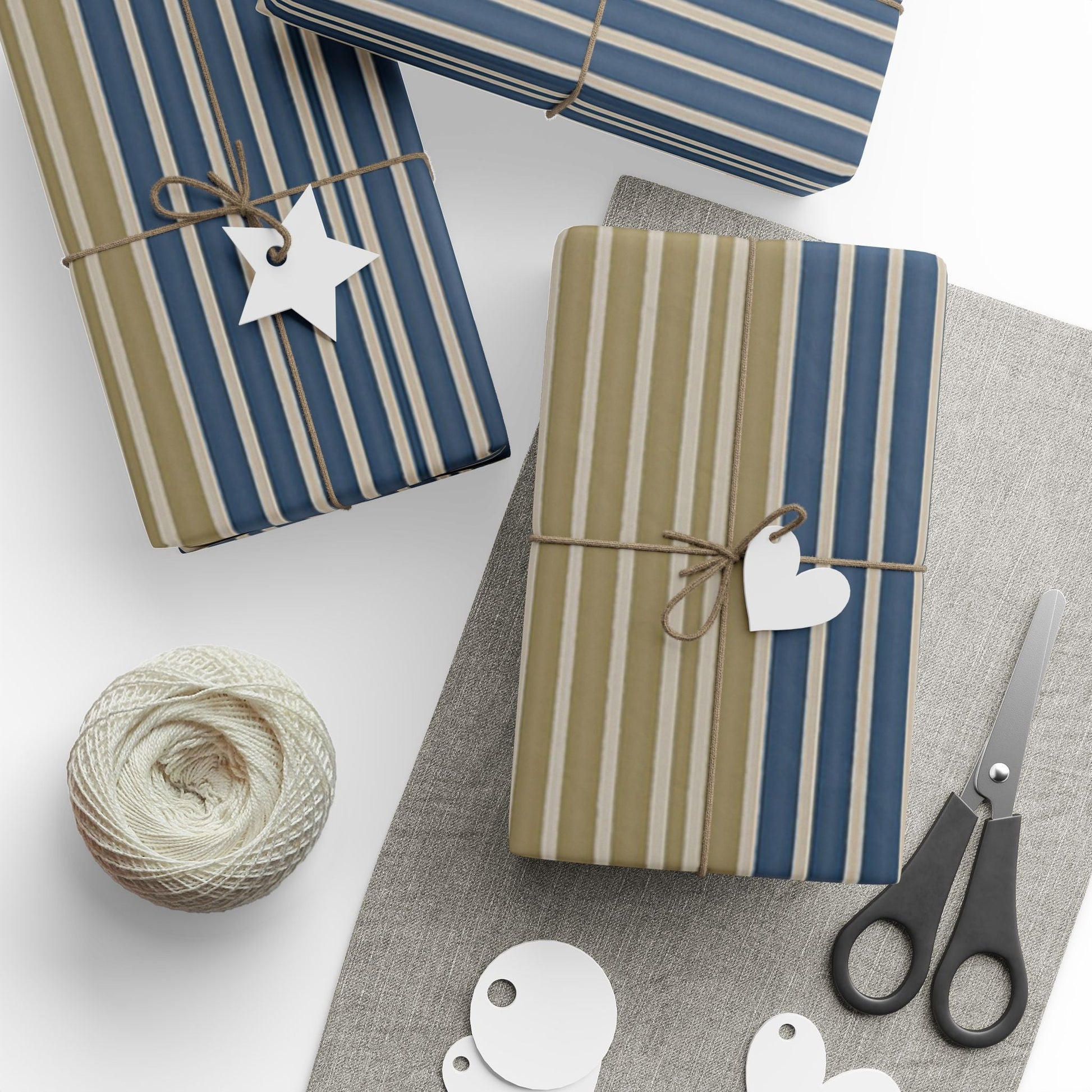 Elegant Striped Wrapping Paper Roll - Perfect for Holidays & Celebrations