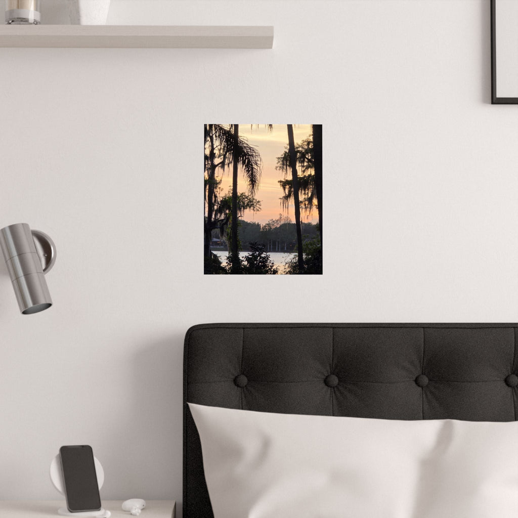 Nature Sunset Satin Poster - Serene Wall Art for Home Decor