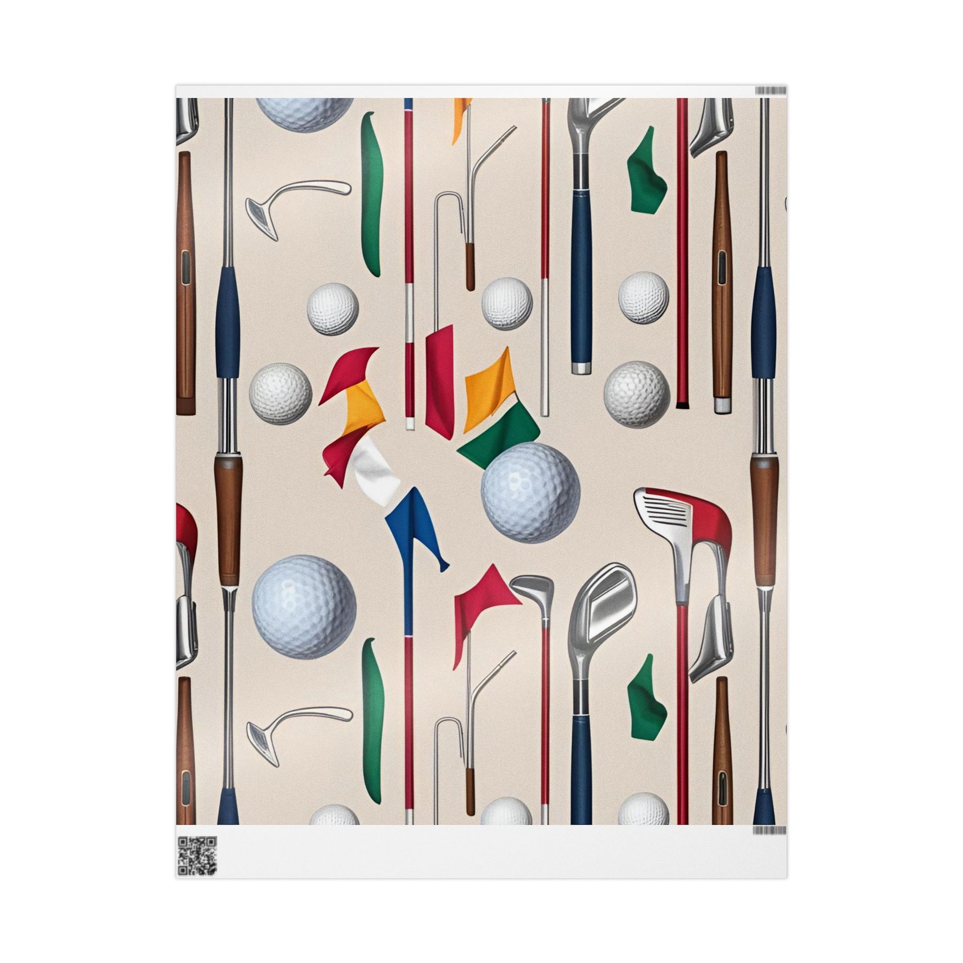 Golf-Themed Wrapping Papers for Sports Enthusiasts - Perfect for Gifts and Celebrations