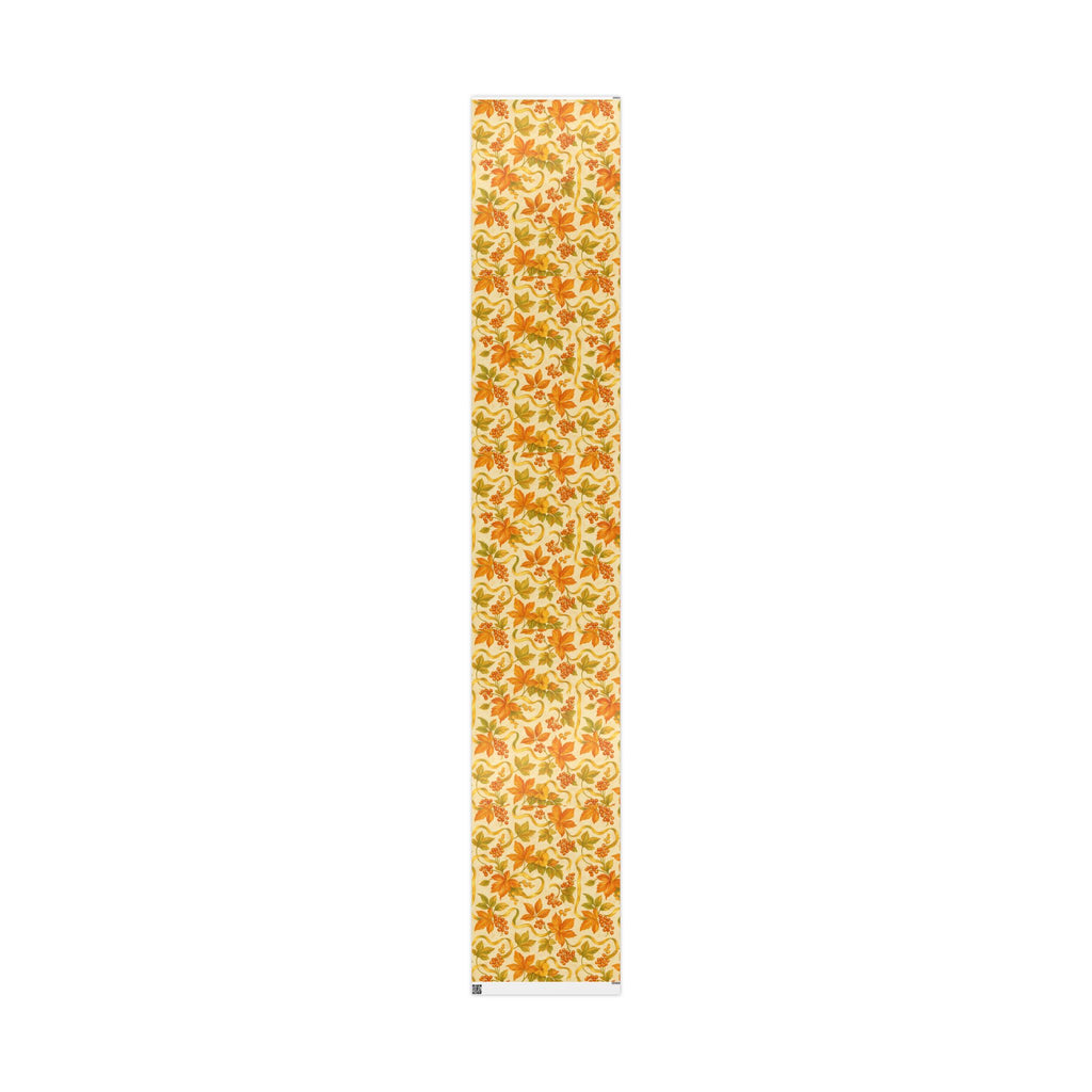 Autumn Harvest Leaves Wrapping Paper – Warm Fall Foliage Gift Wrap