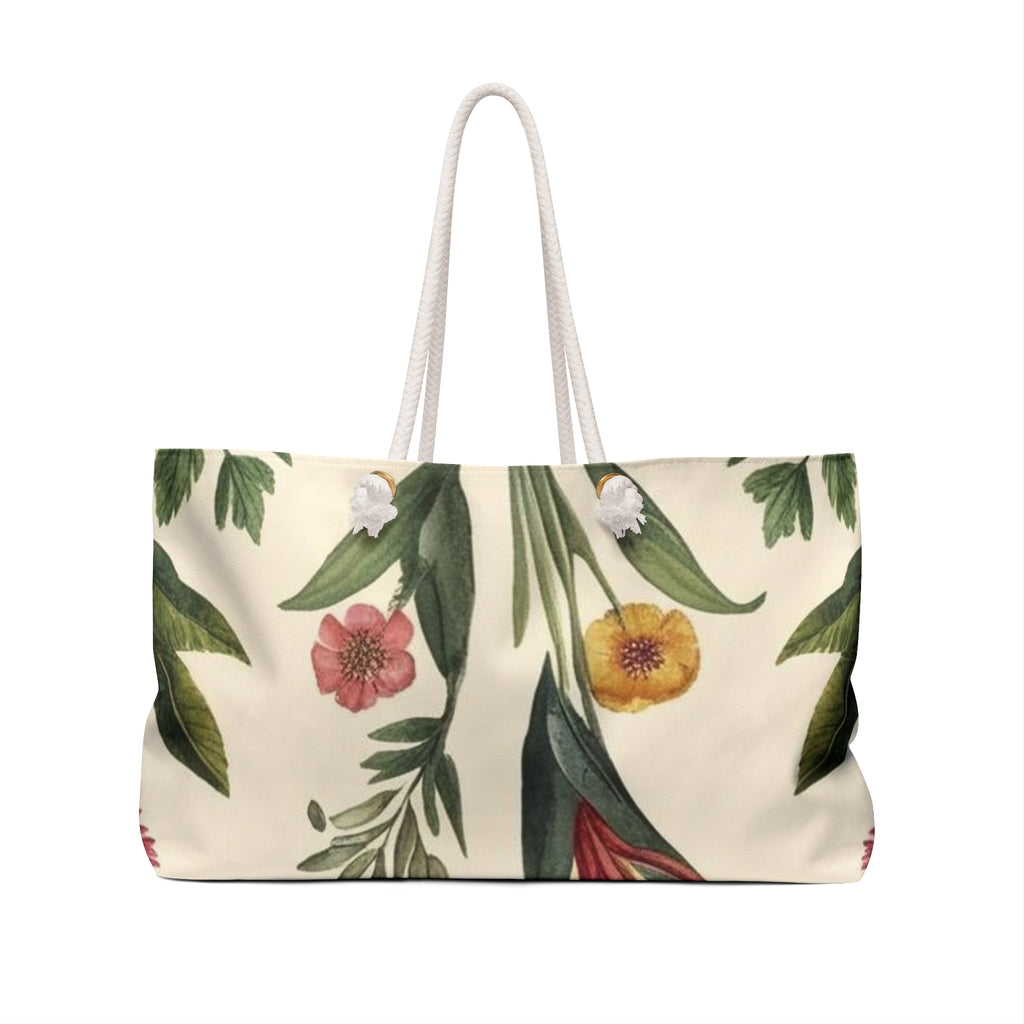 Botanical Breeze Floral Weekender Bag - Perfect for Travel & Outdoor Getaways