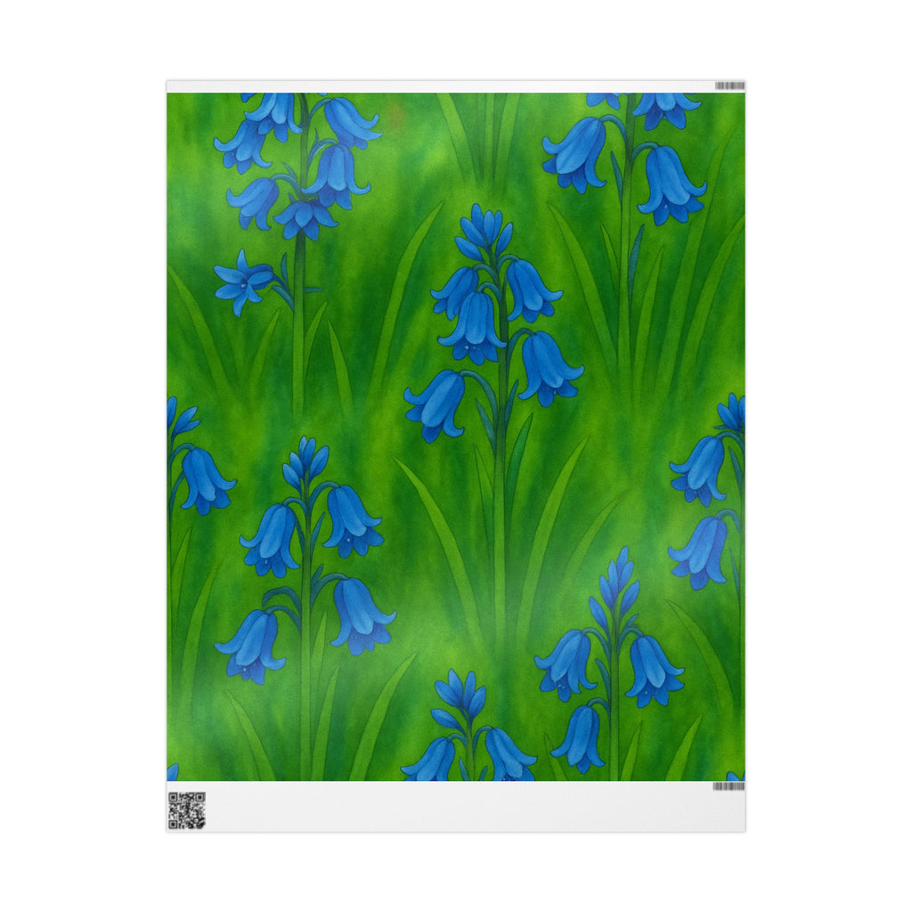 Floral Bluebells Wrapping Paper - Vibrant Gift Wrap for All Occasions