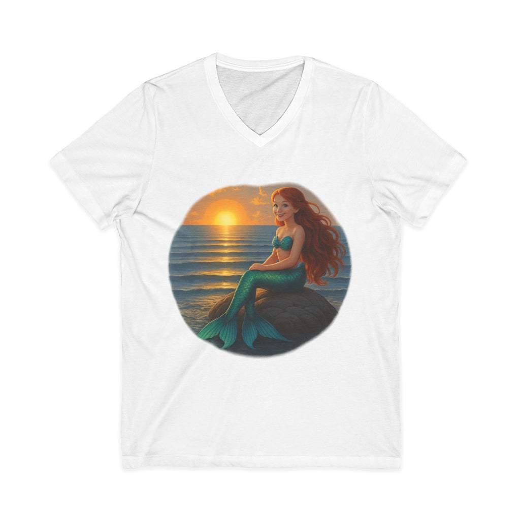 Luna the Smiling Mermaid Sunset T-Shirt - Mermaid Things Collection
