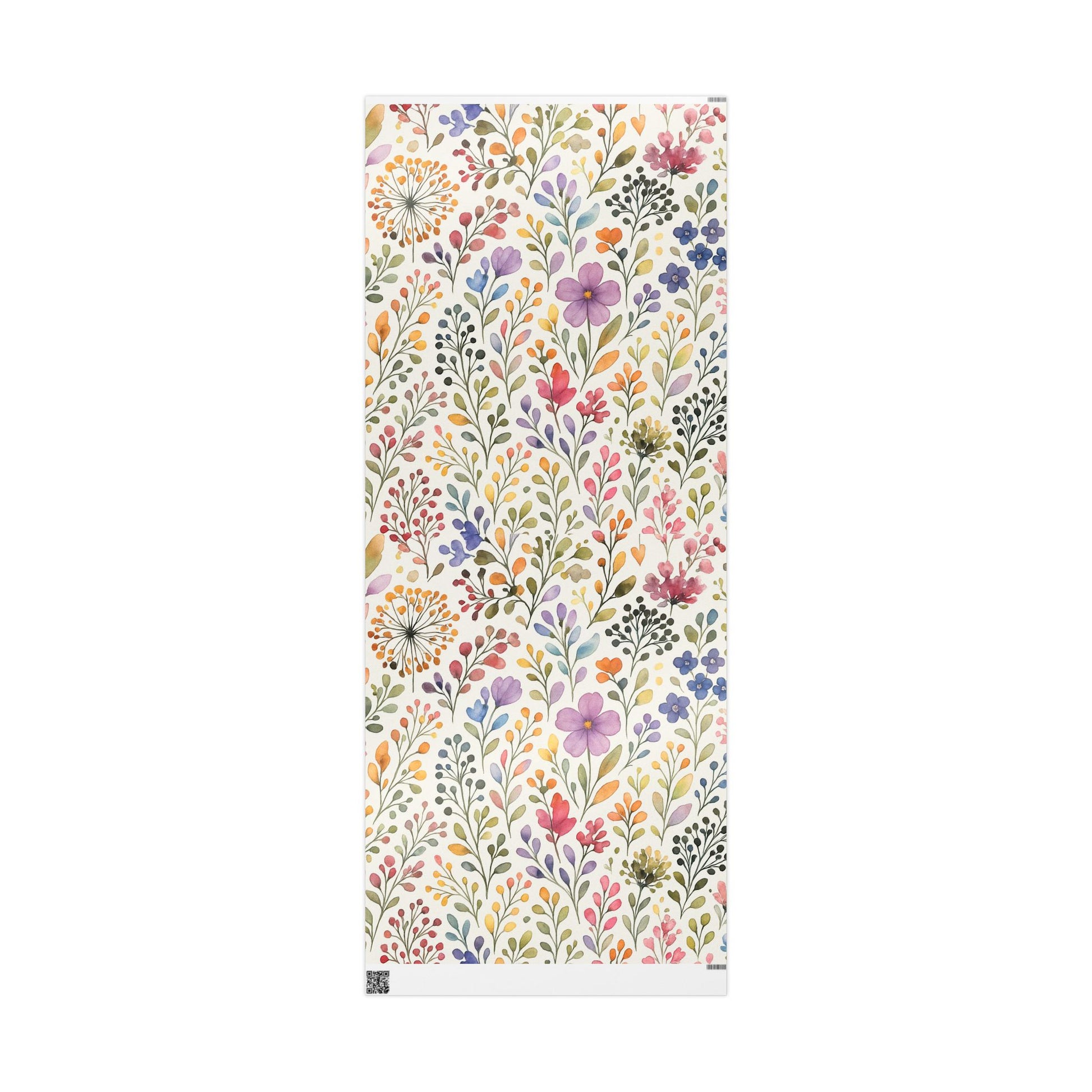 Delicate Watercolor Floral Wrapping Paper – Elegant Botanical Gift Wrap