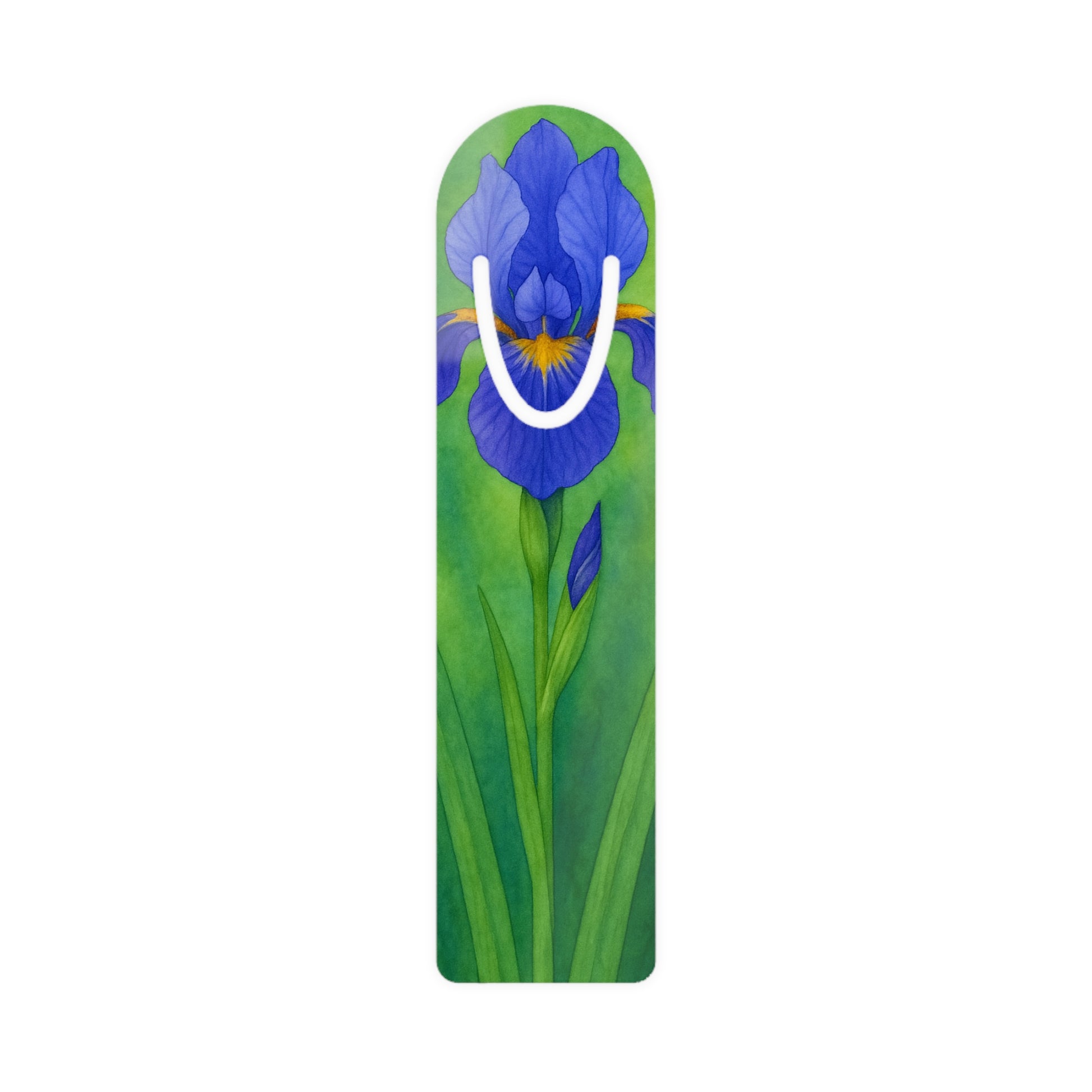 Elegant Iris Flower Bookmark - Beautiful Metal Page Holder for Book Lovers