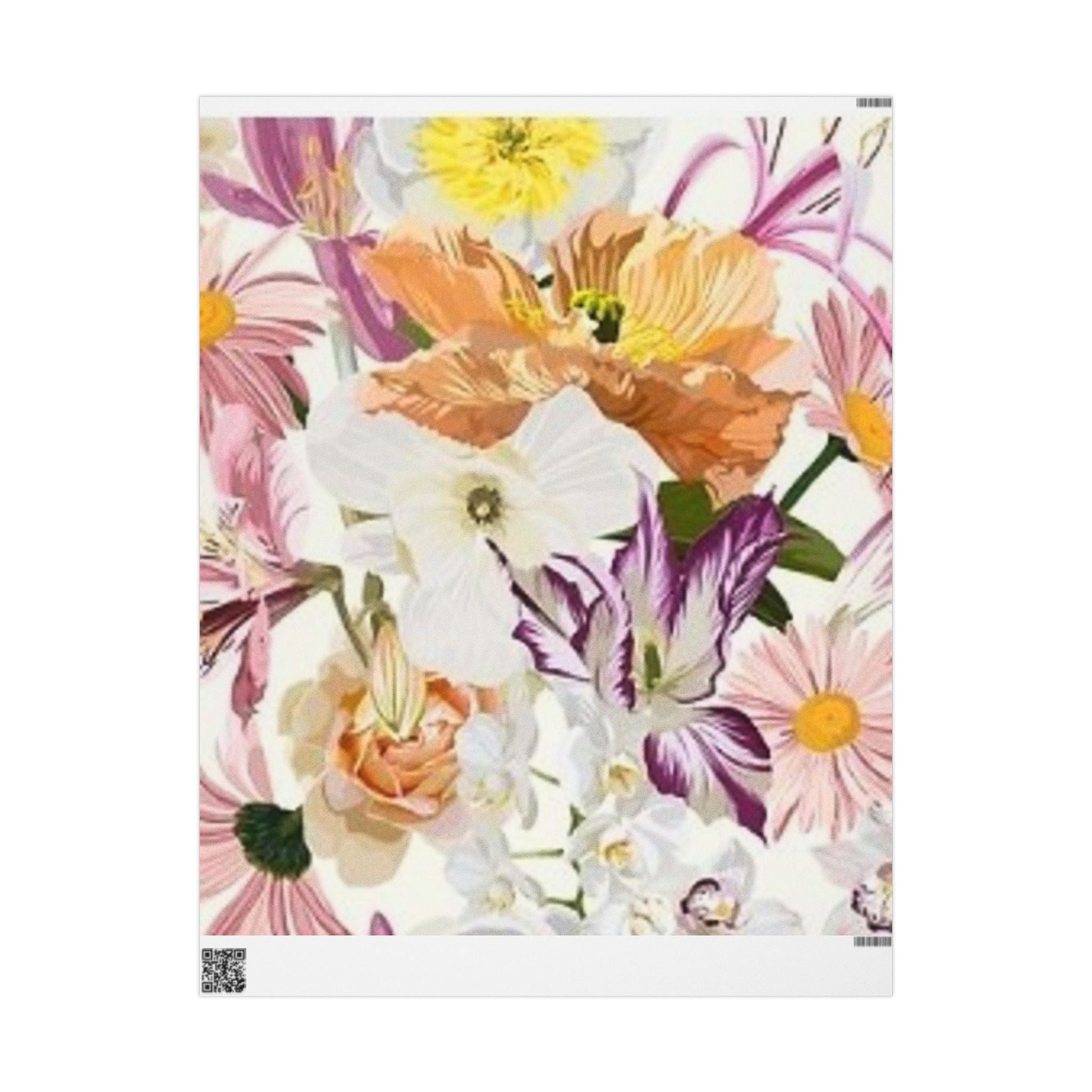 Blossoming Blooms Wrapping Sheet- Elegant Gift Wrap for Special Occasions