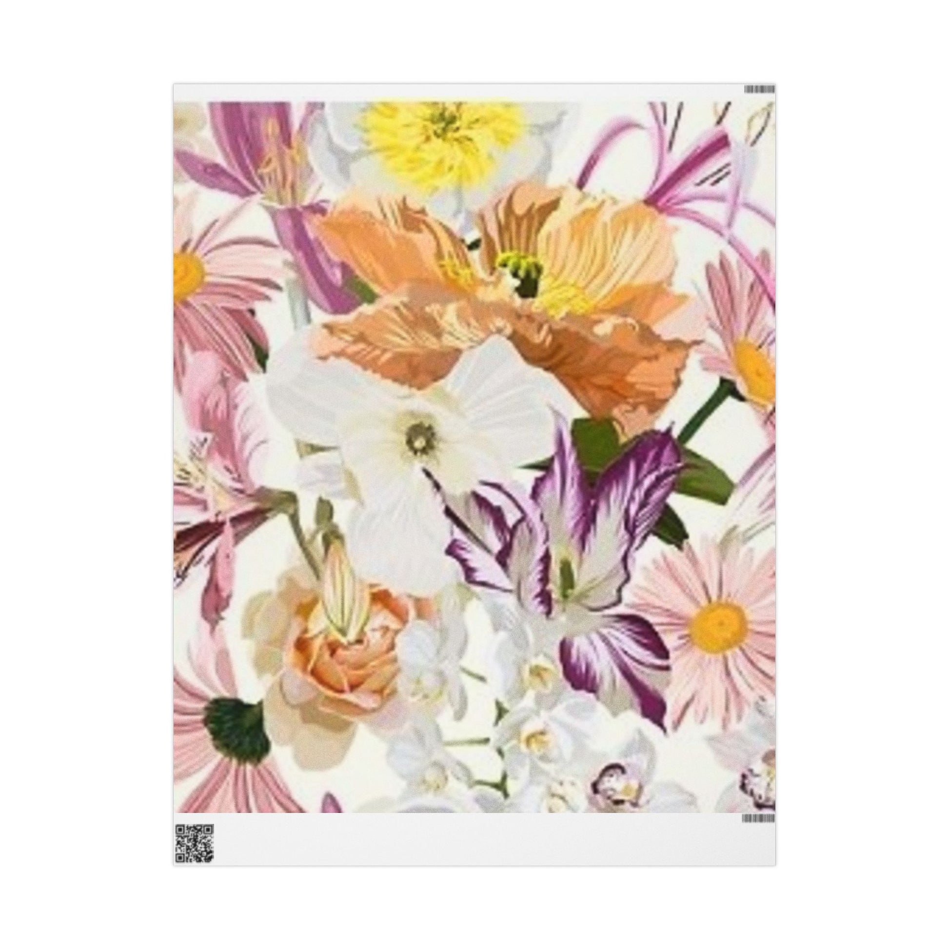 Floral Wrapping Paper - Elegant Gift Wrap for Special Occasions