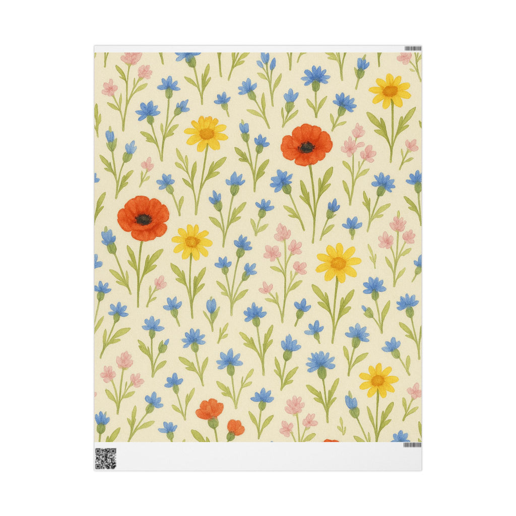 Floral Wrapping Paper Roll - Bright & Cheerful Gift Wrap for All Occasions