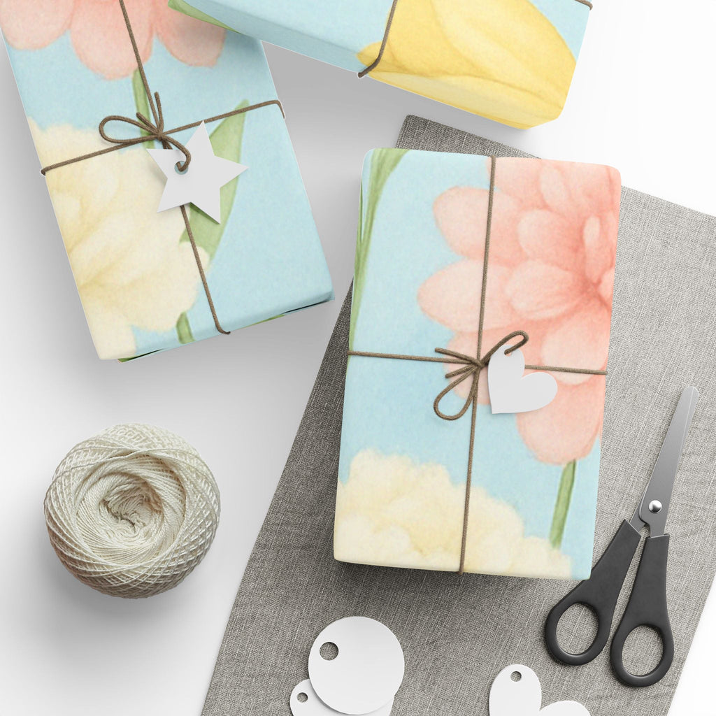 Carnations and Tulip's Vintage Wrapping Papers