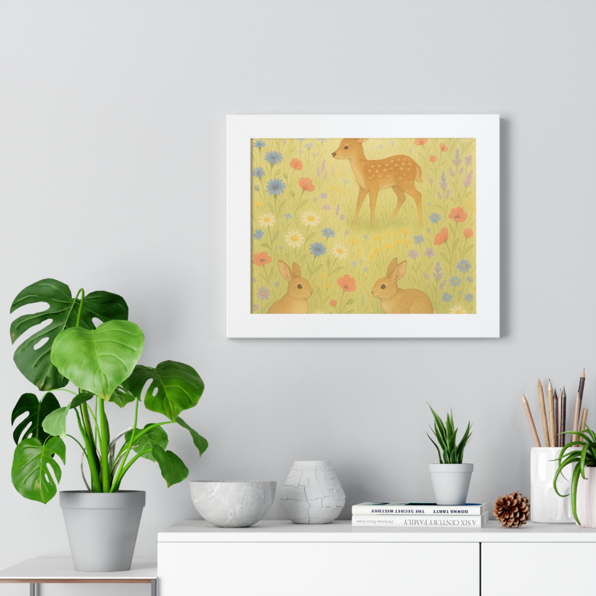 "Woodland Companions" – Vintage Framed 8x10 Poster