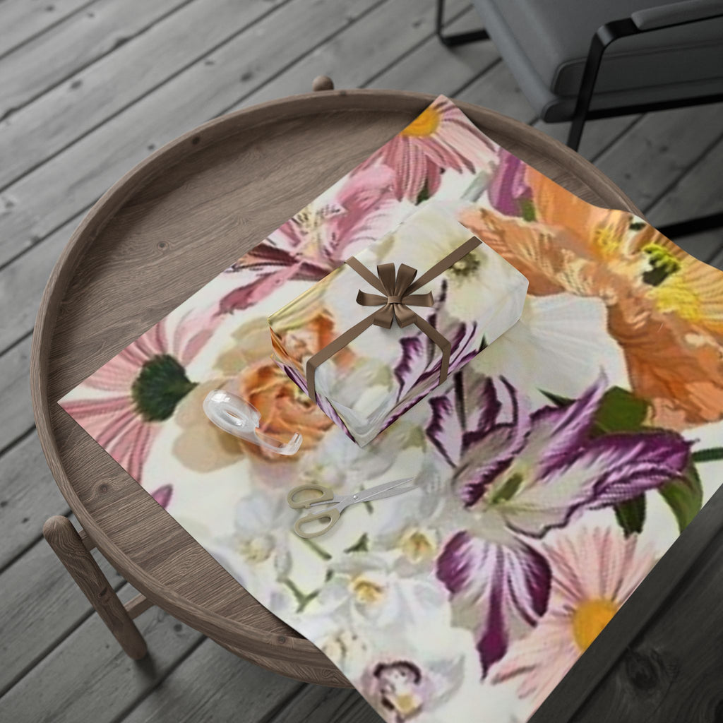 Floral Wrapping Paper - Elegant Gift Wrap for Special Occasions