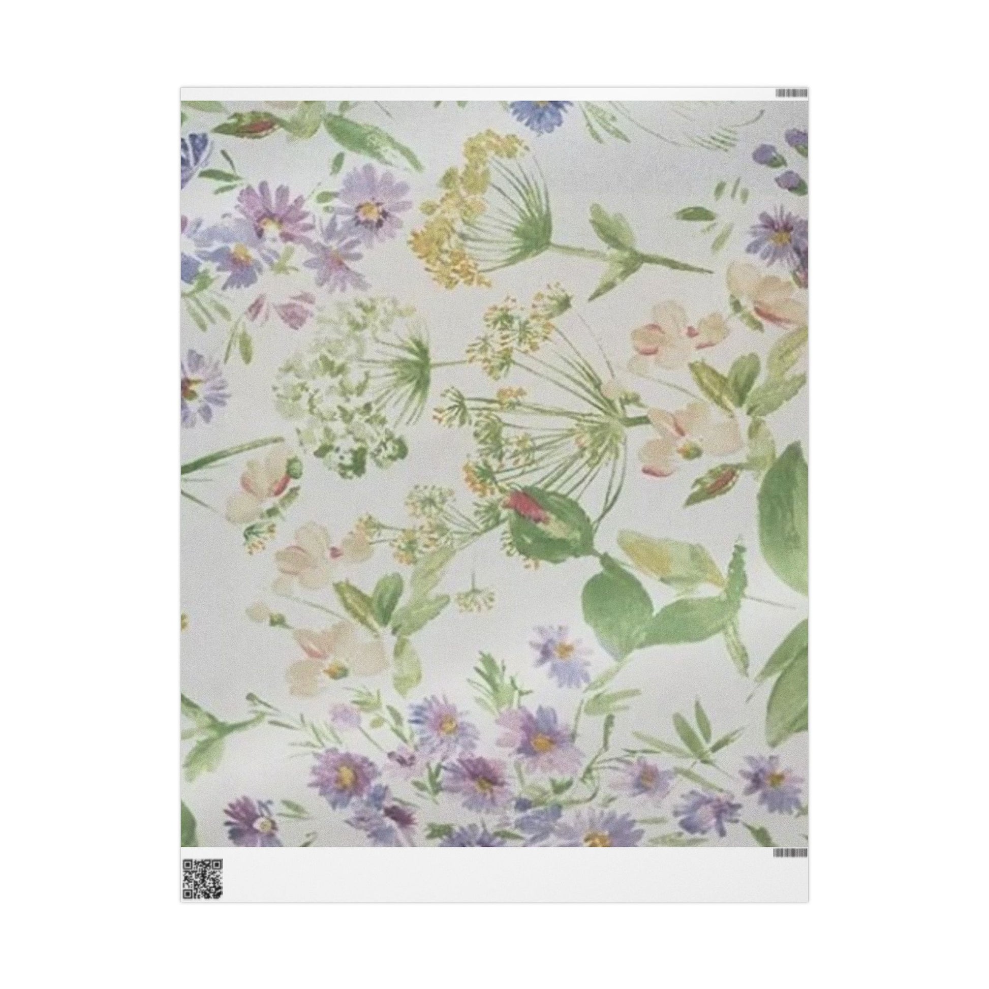 Floral Gift Wrapping Paper - Elegant Spring Design for All Occasions