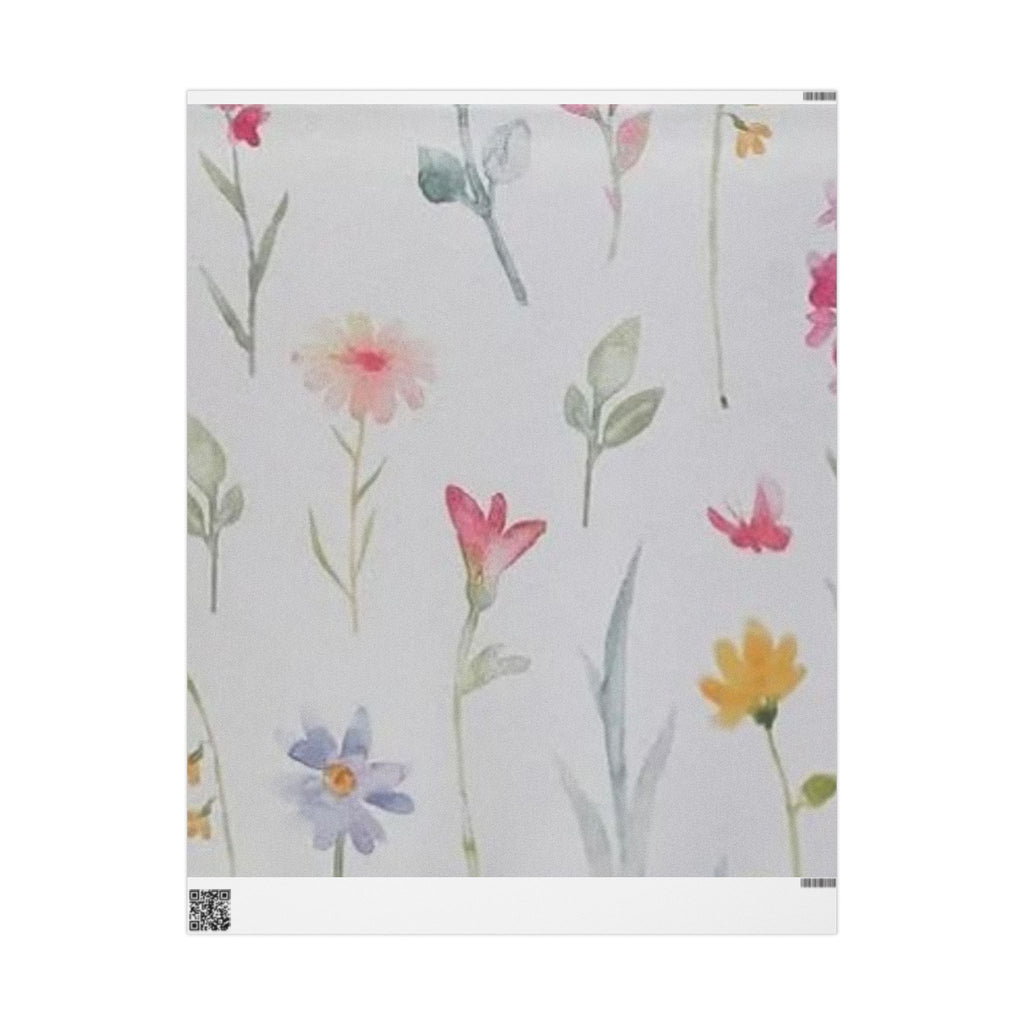 Floral Wrapping Paper Roll - Elegant Gift Wrap for All Occasions