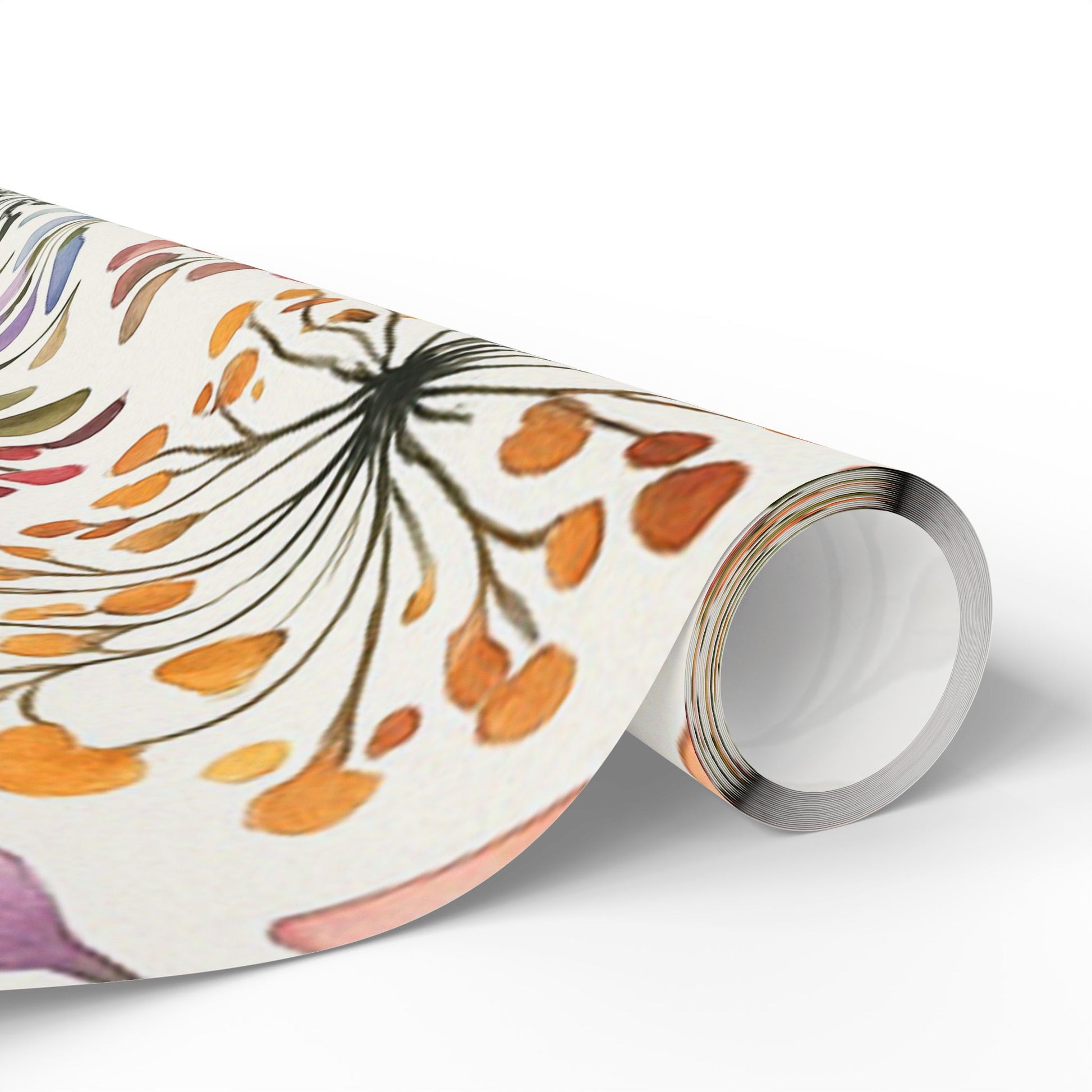 Delicate Watercolor Floral Wrapping Paper – Elegant Botanical Gift Wrap