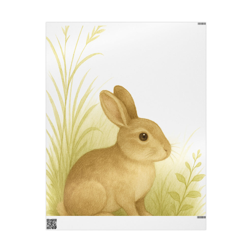 Eco-Friendly Bunny Design Wrapping Paper - Perfect for Gift Giving!
