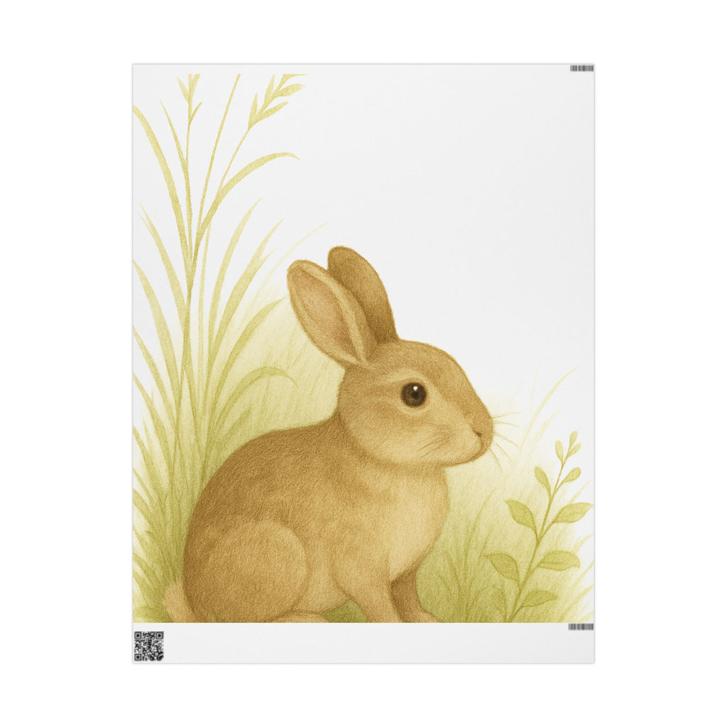 Eco-Friendly Bunny Design Wrapping Paper - Perfect for Gift Giving!