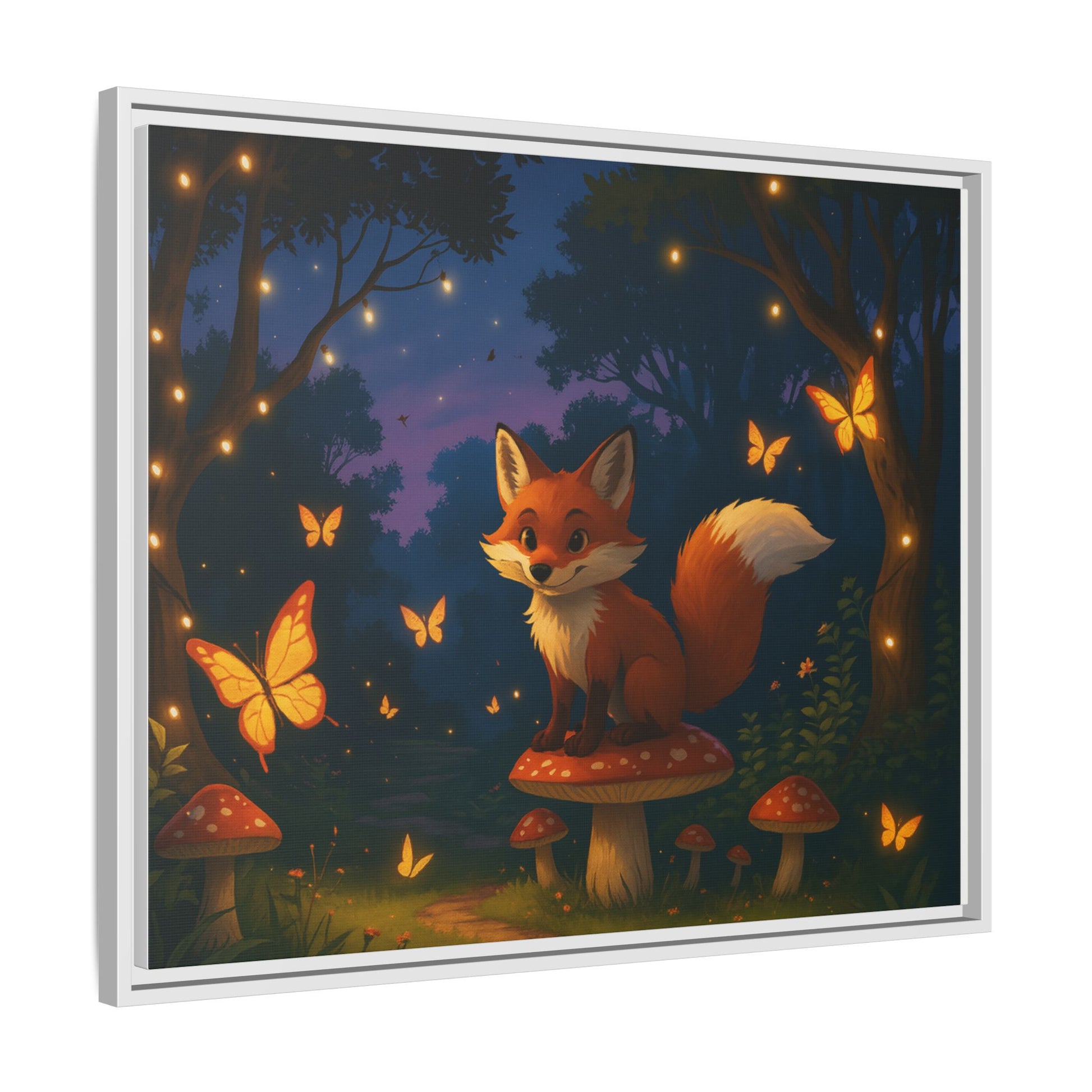 Whimsical Fox Canvas Wall Art of Charlie the Whimsical Fox
