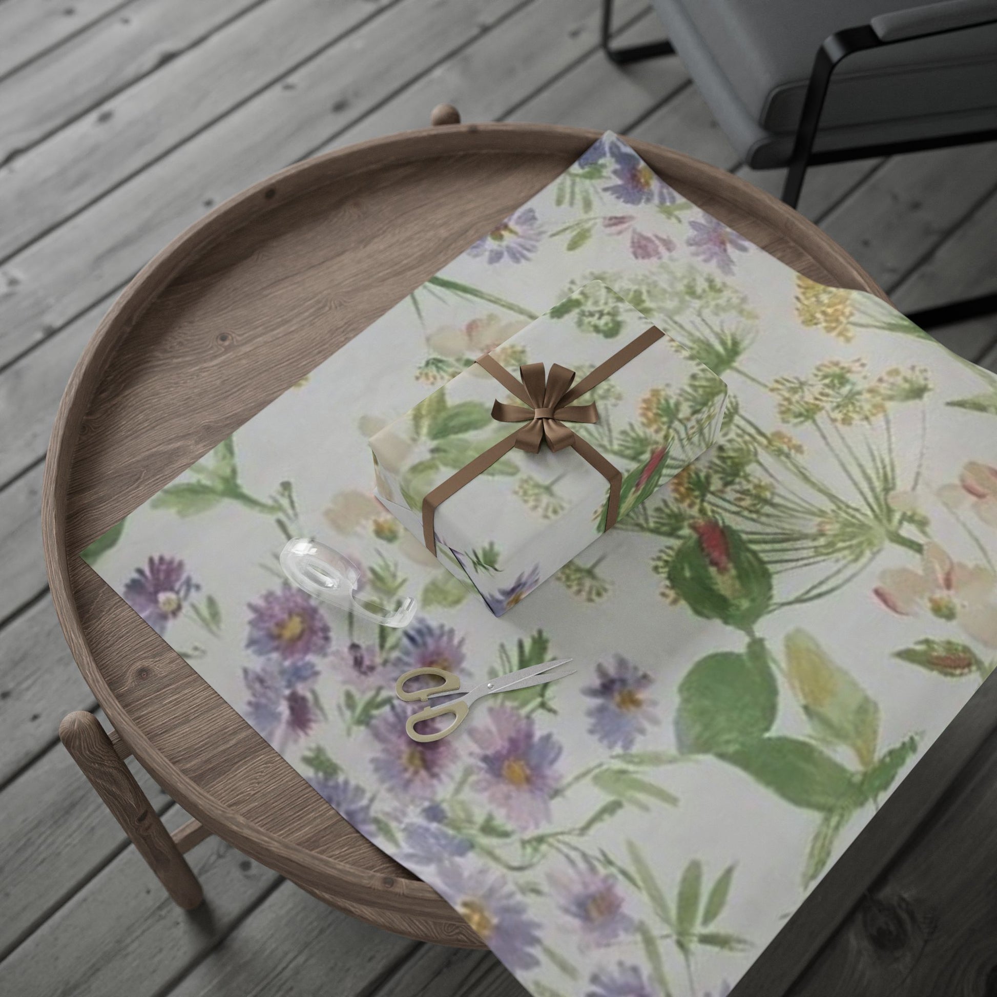 Floral Gift Wrapping Paper - Elegant Spring Design for All Occasions