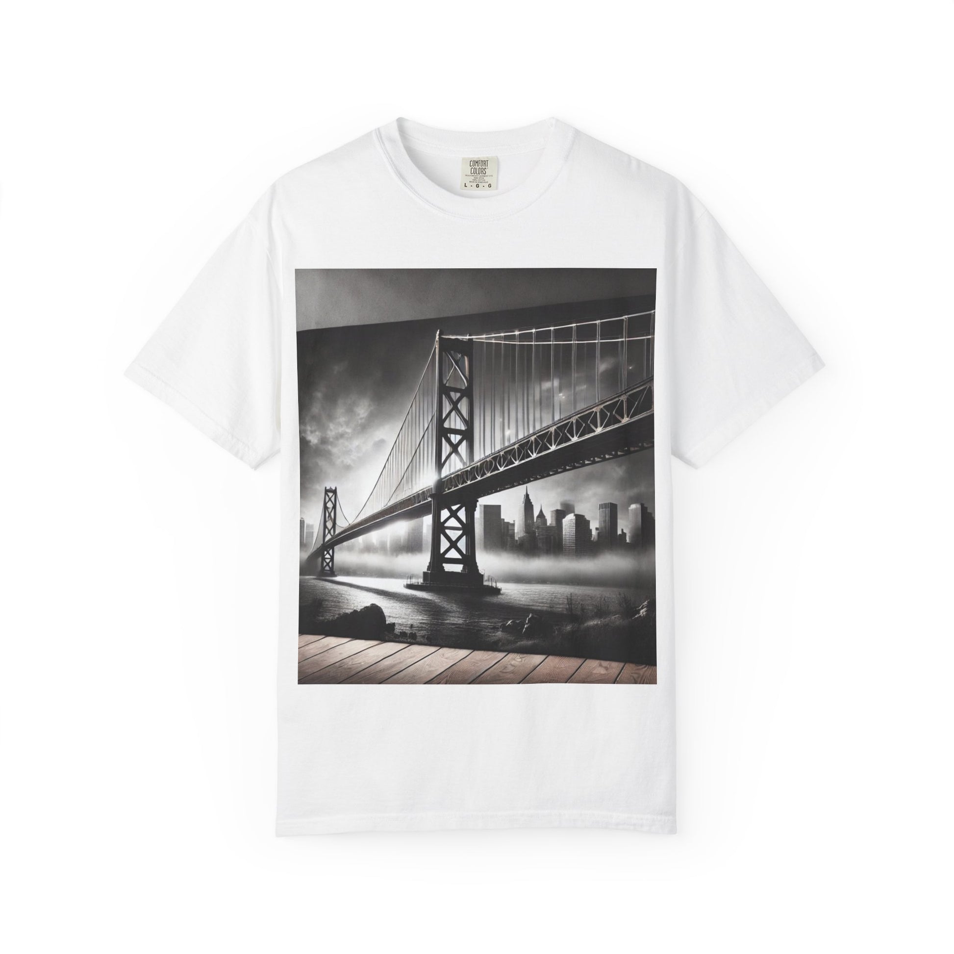 Urban Skyline Graphic T-Shirt - Unisex Garment-Dyed Tee for City Lovers