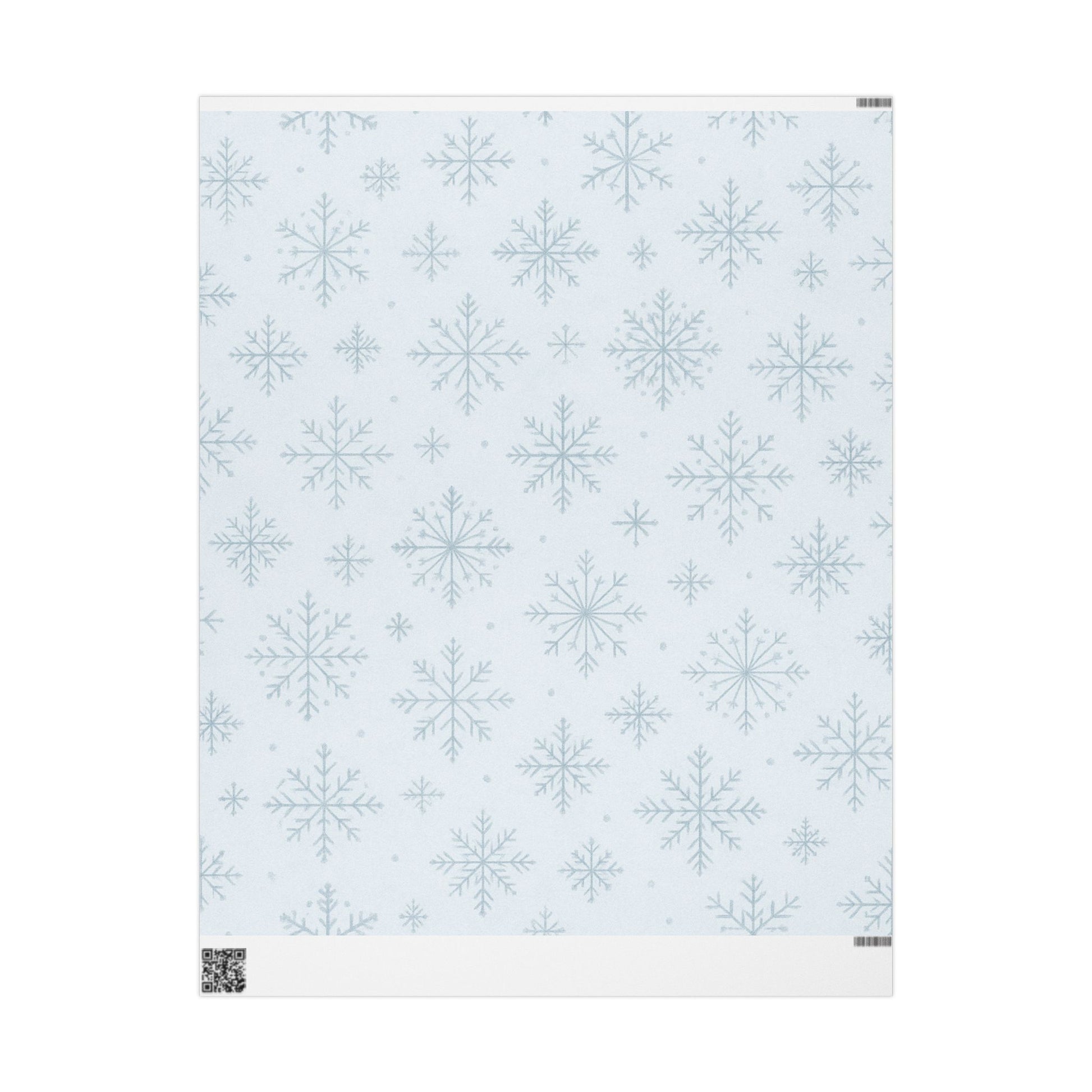 Winter-Themed Wrapping Paper, Snowflake Gift Wrap for Holidays, Christmas, Birthdays, DIY Projects, Eco-Friendly Gift Packaging