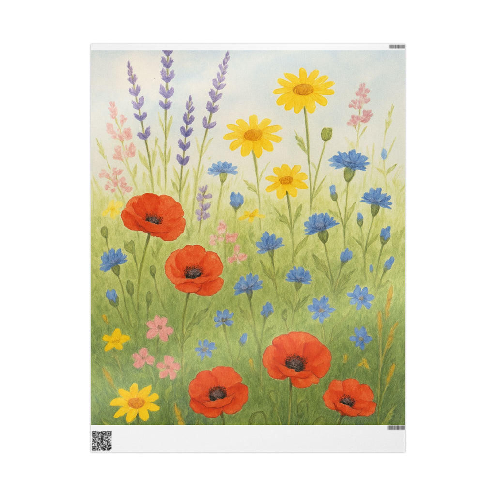 Floral Wrapping Paper - Vibrant Botanical Gift Wrap for Birthdays and Celebrations