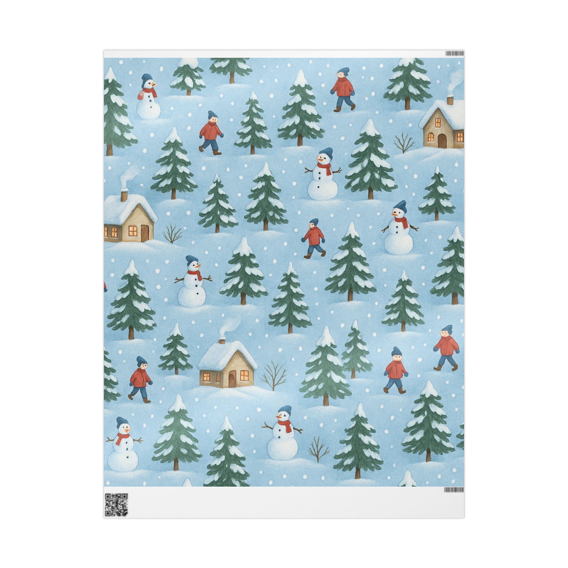 Winter Wonderland Wrapping Paper, Festive Gift Wrap, Holiday Party Supplies, Christmas Wrapping, Unique Present Decor