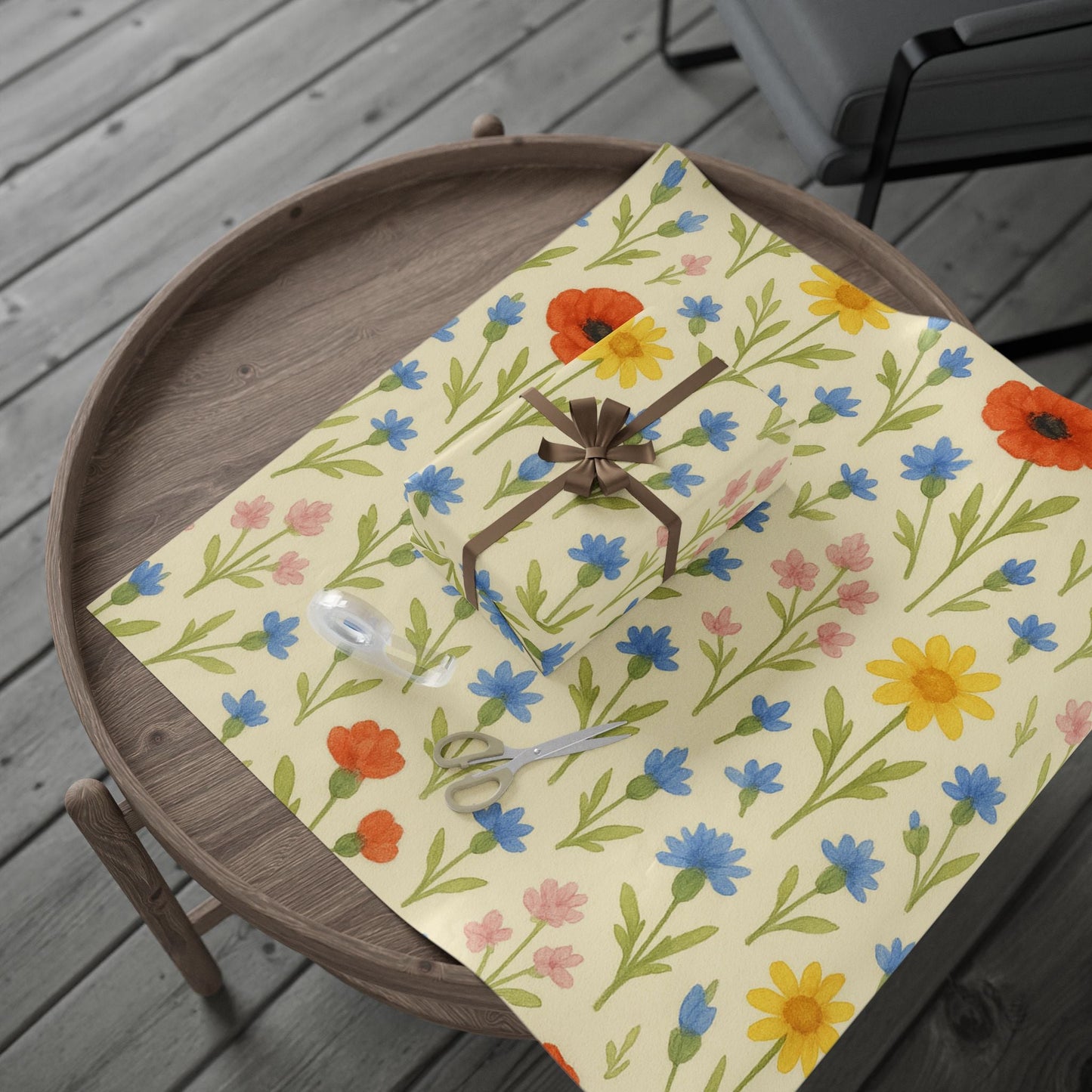 Floral Wrapping Paper Roll - Bright & Cheerful Gift Wrap for All Occasions