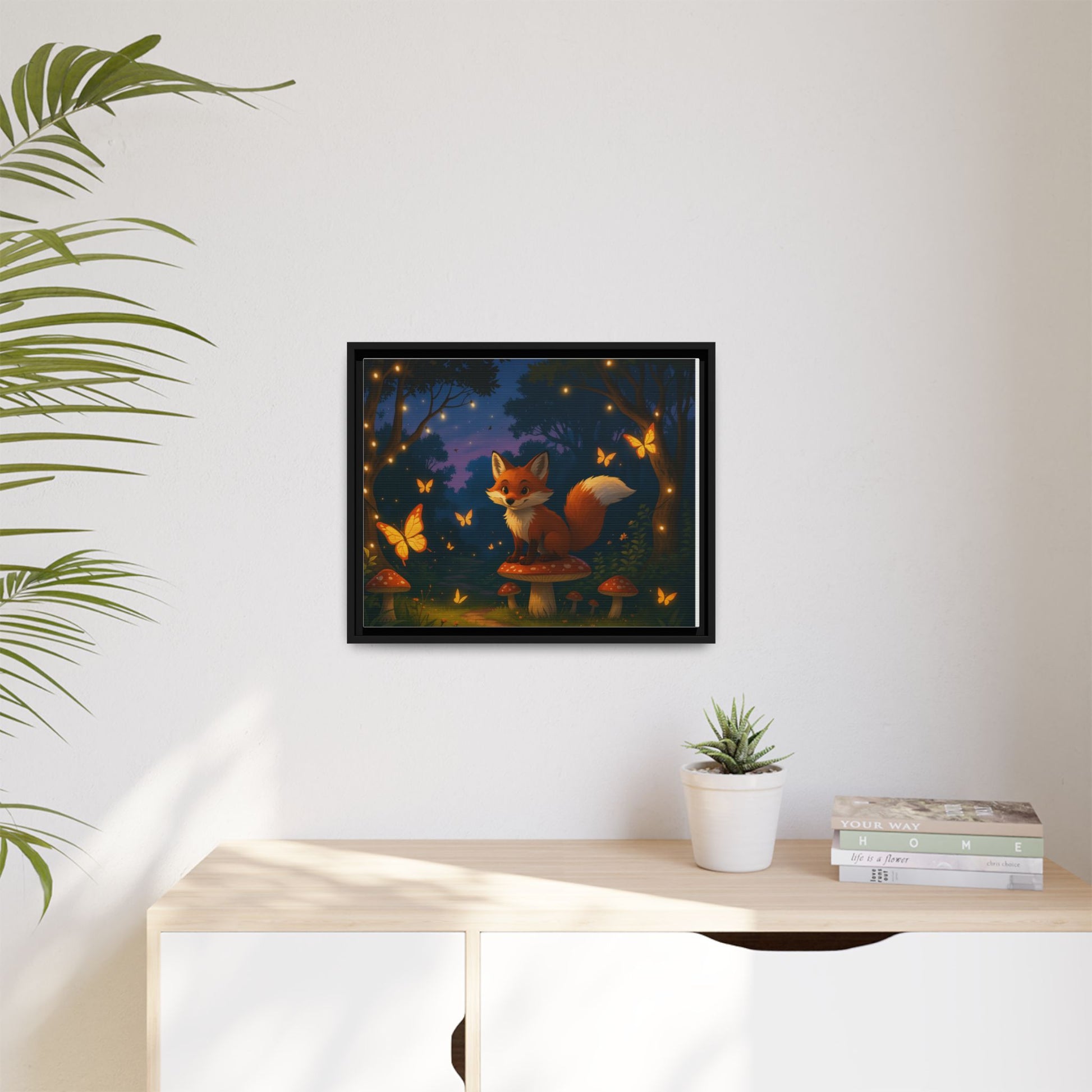Whimsical Fox Canvas Wall Art of Charlie the Whimsical Fox