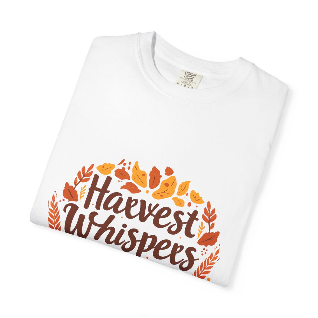 Harvest Whispers Gather in Grace T-Shirt – Thanksgiving Autumn Faith Tee by Paper Pleasures
