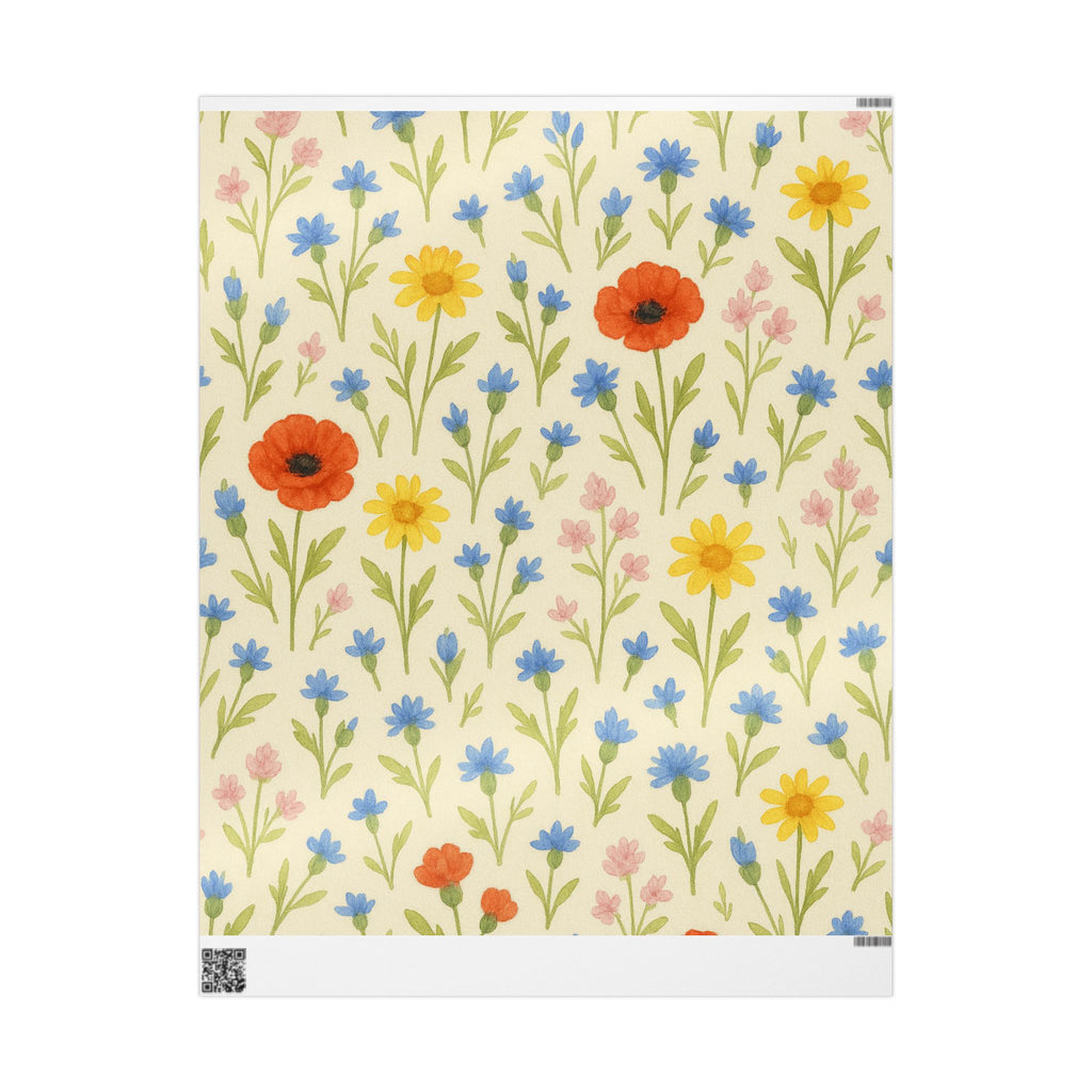 Floral Wrapping Paper Roll - Bright & Cheerful Gift Wrap for All Occasions