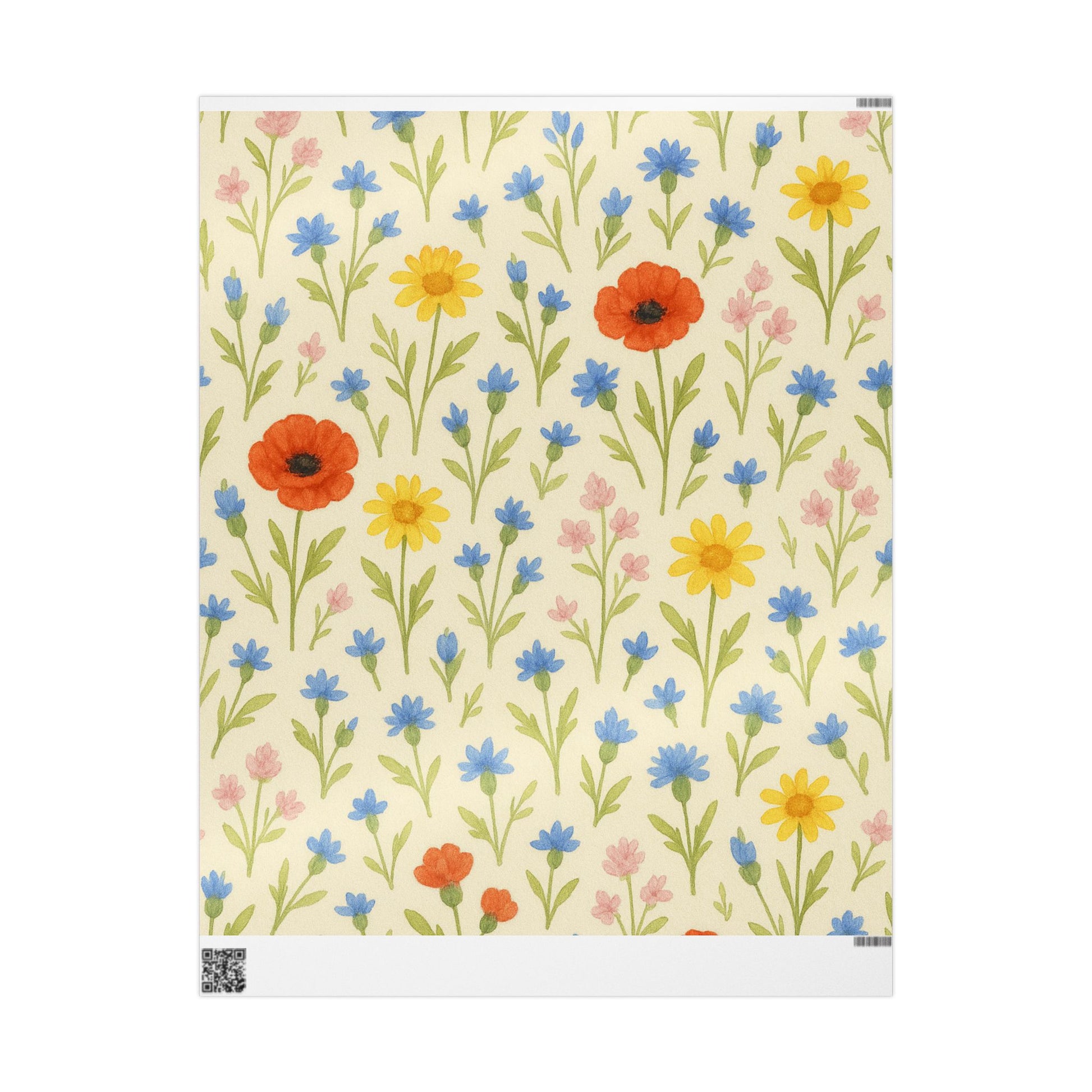 Floral Wrapping Paper Roll - Bright & Cheerful Gift Wrap for All Occasions