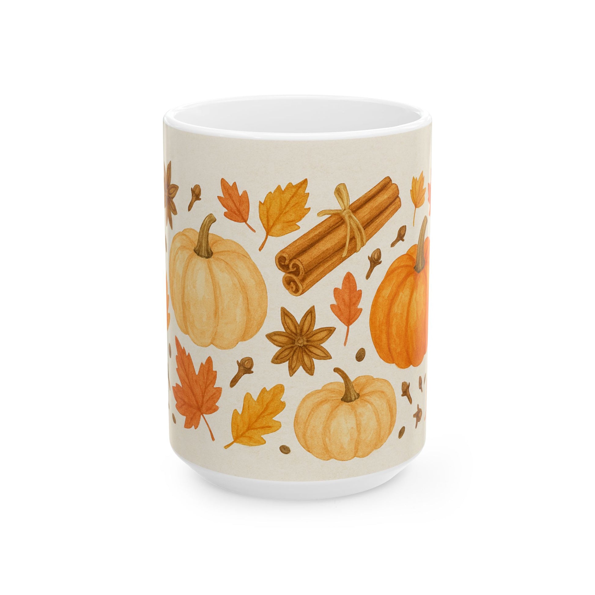 Fall Pumpkin Coffee Mug – Autumn Harvest Ceramic Cup for Cozy Drinks