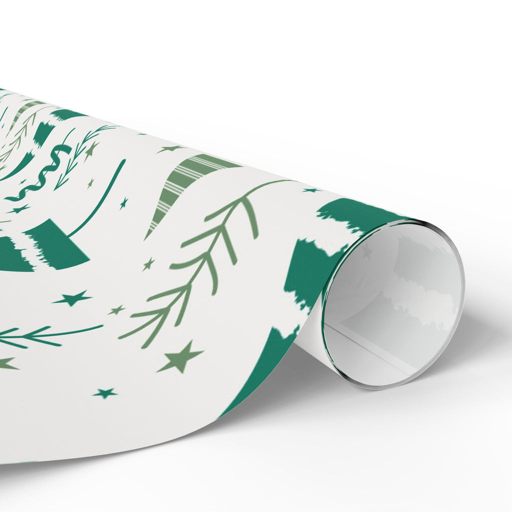 Whispers of Winter Christmas Tree Wrapping Paper – Elegant Evergreen Holiday Gift Wrap - As Designer