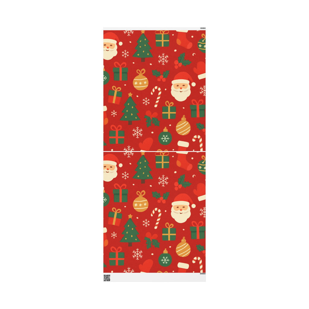 Festive Santa & Holiday Cheer Wrapping Paper – Bright Christmas Gift Wrap