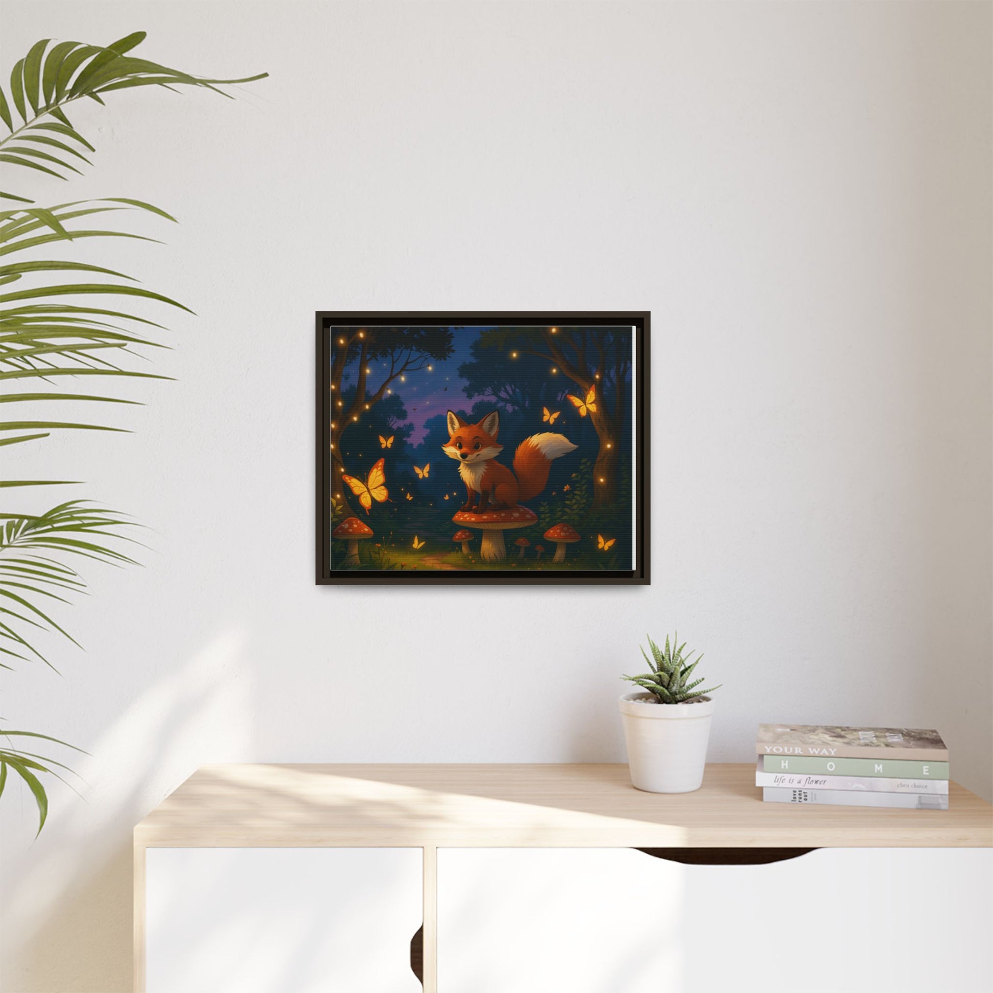 Whimsical Fox Canvas Wall Art of Charlie the Whimsical Fox
