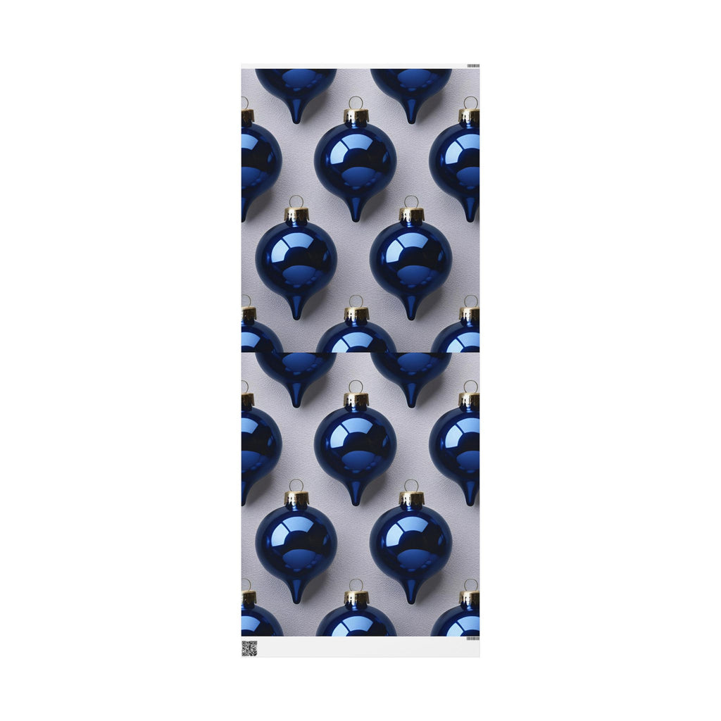 Elegant Blue Ornament Wrapping Paper